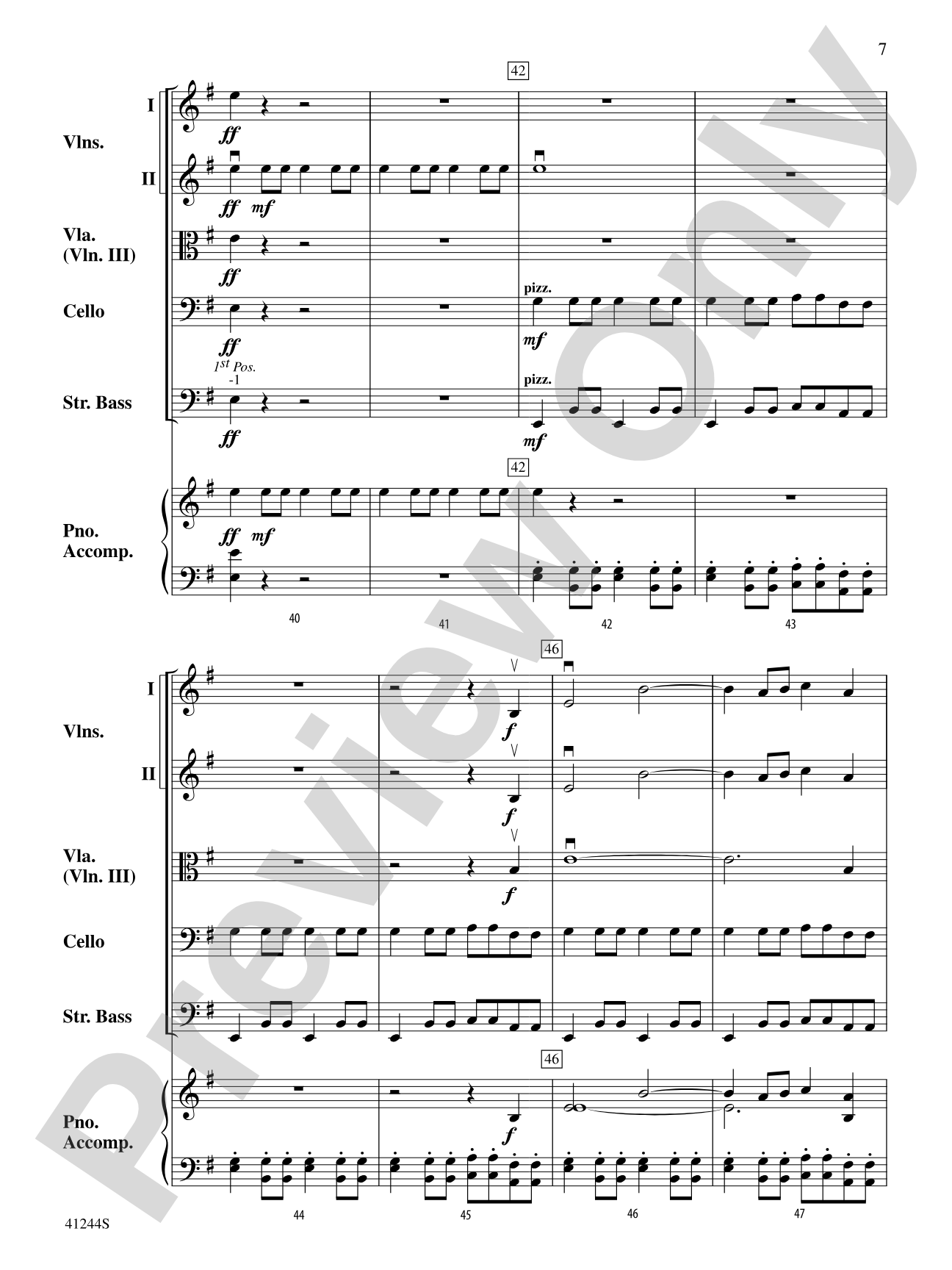 Ablaze: String Orchestra Conductor Score & Parts