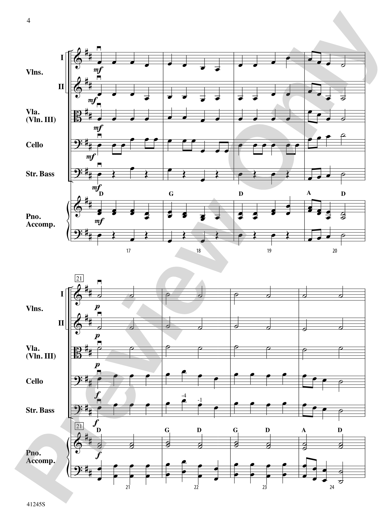 Sourwood Mountain: String Orchestra Conductor Score & Parts
