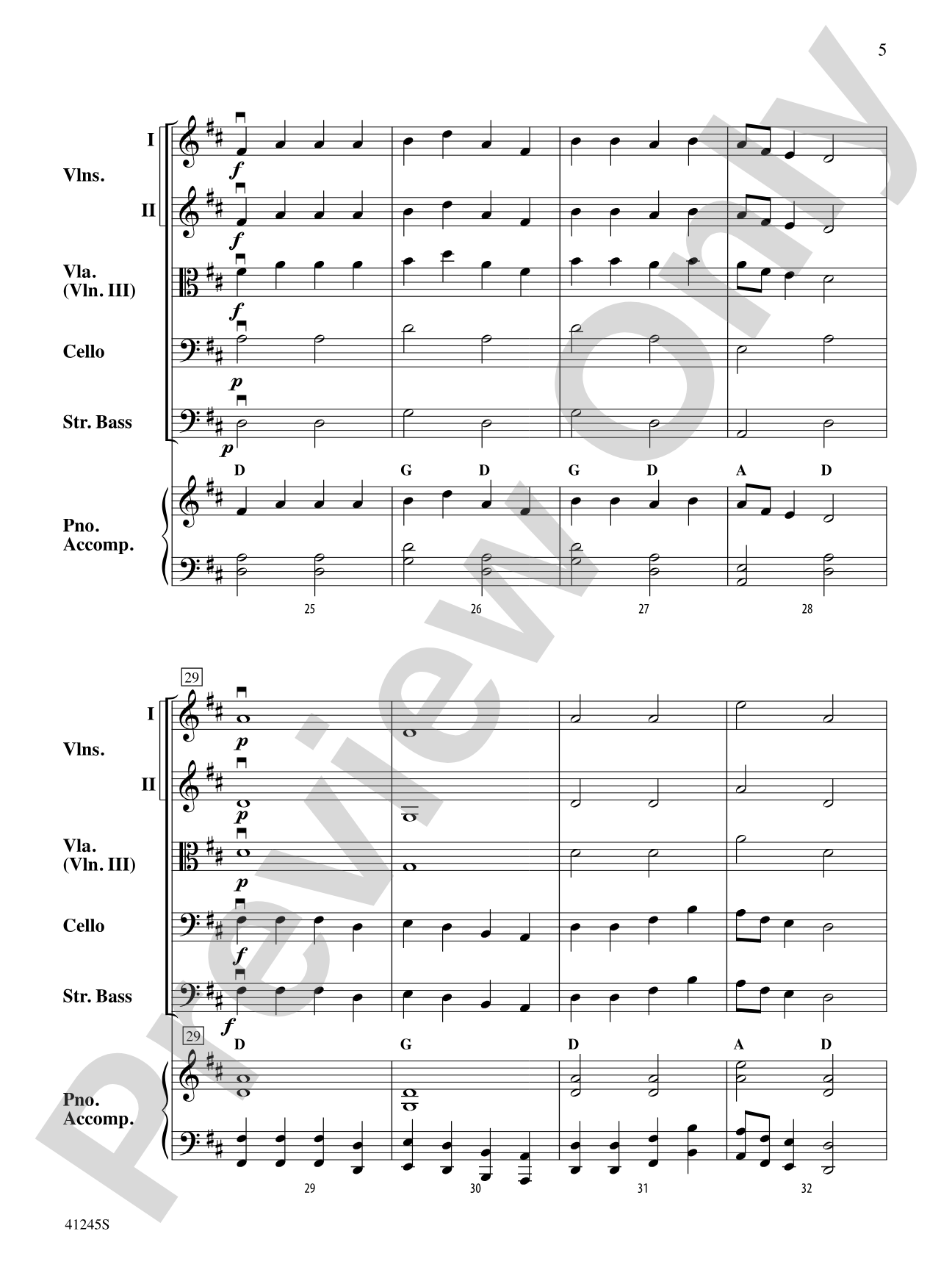 Sourwood Mountain: String Orchestra Conductor Score & Parts