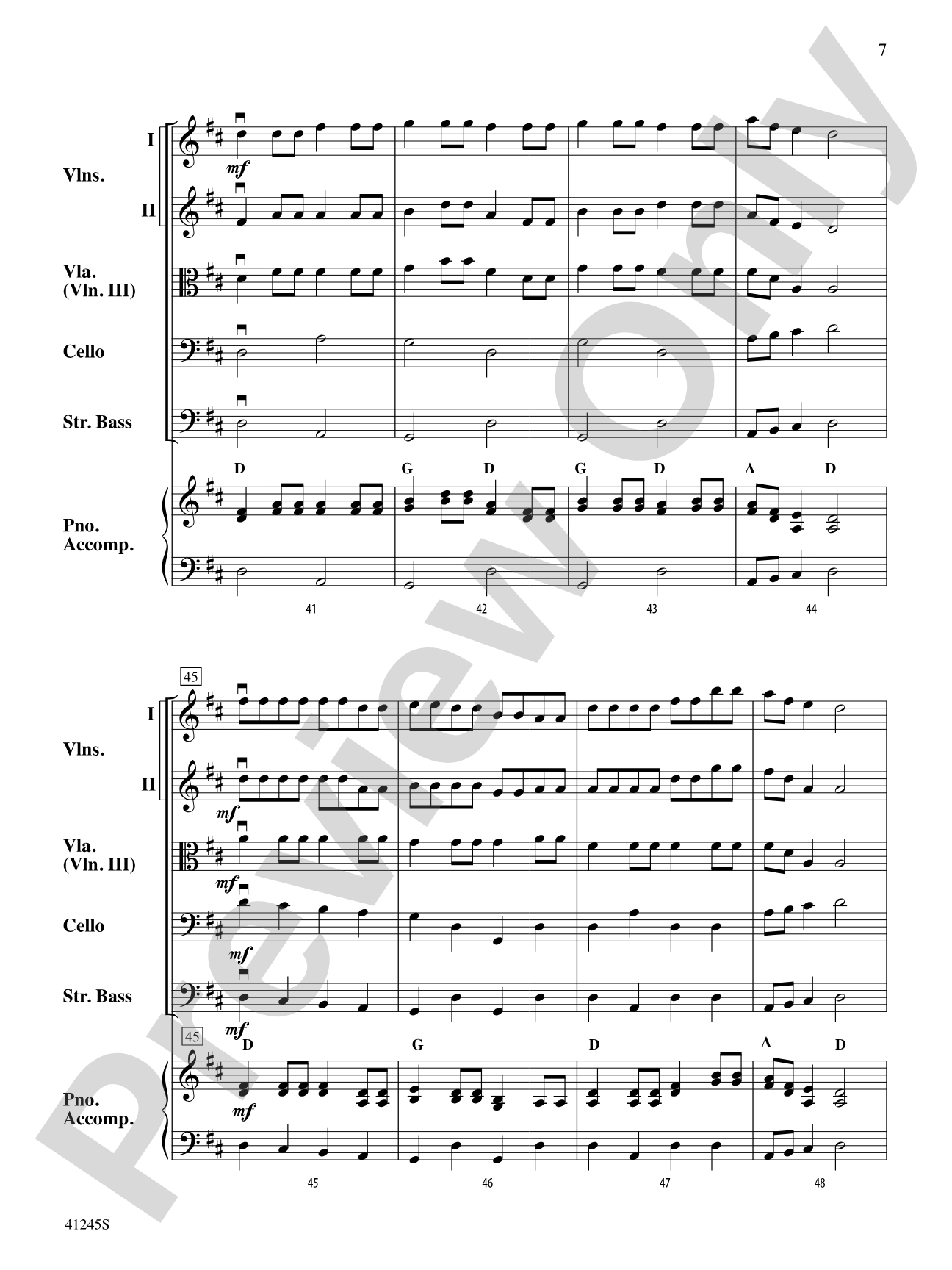 Sourwood Mountain: String Orchestra Conductor Score & Parts