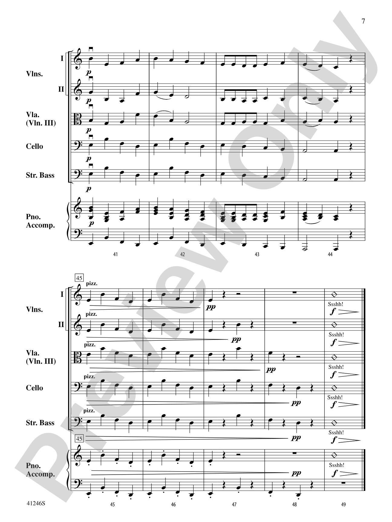 Walk of the Silent Zombies: String Orchestra Conductor Score & Parts