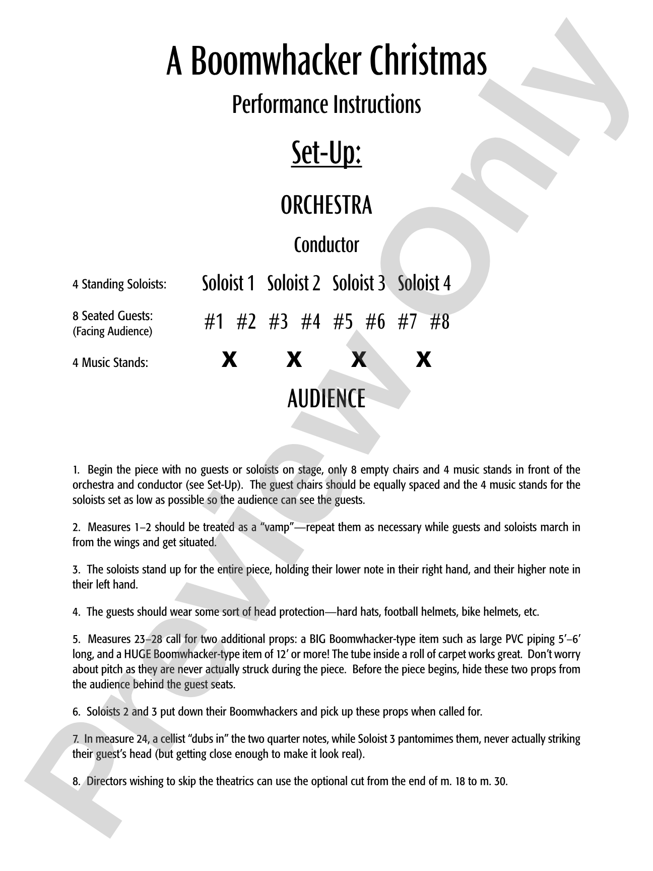 A Boomwhacker Christmas: String Orchestra Conductor Score & Parts