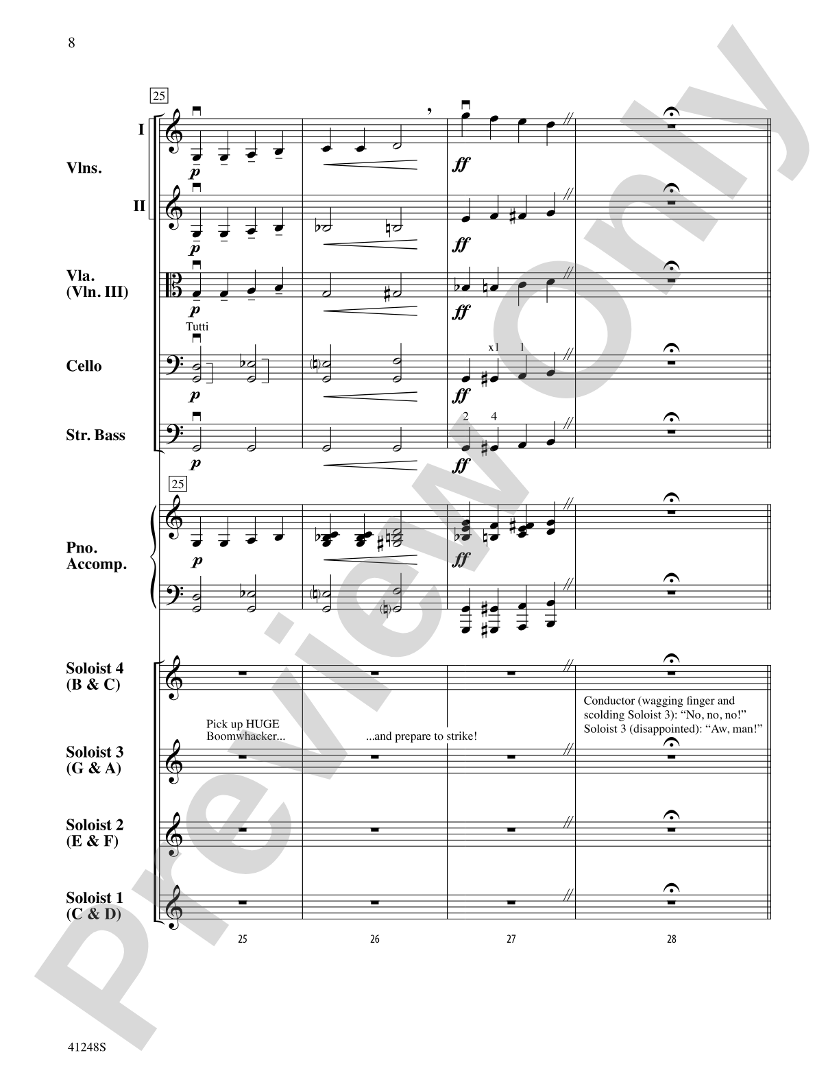 A Boomwhacker Christmas: String Orchestra Conductor Score & Parts