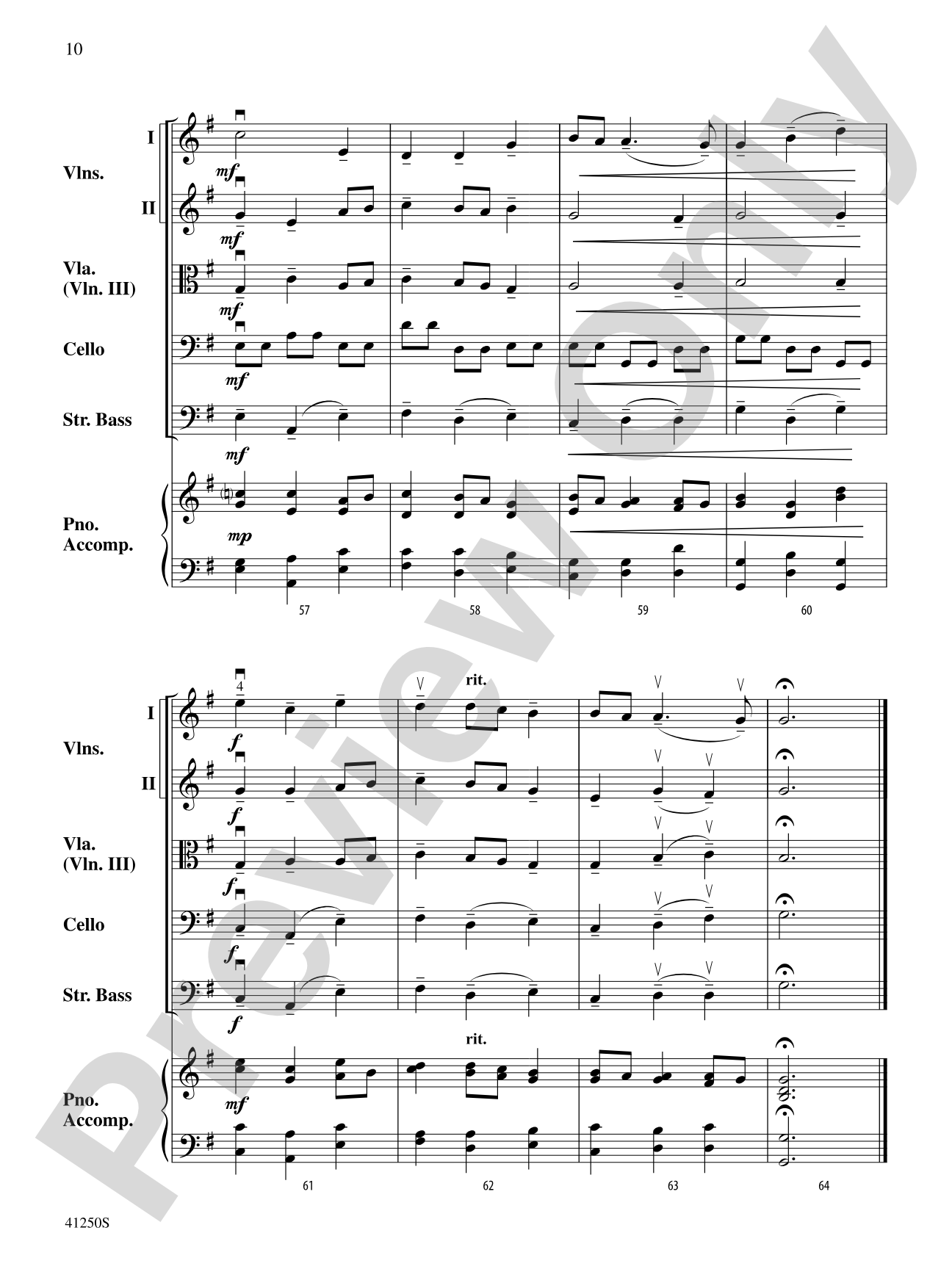 Larghetto (from Concerto Grosso Op. 6, No. 12): String Orchestra Conductor Score & Parts