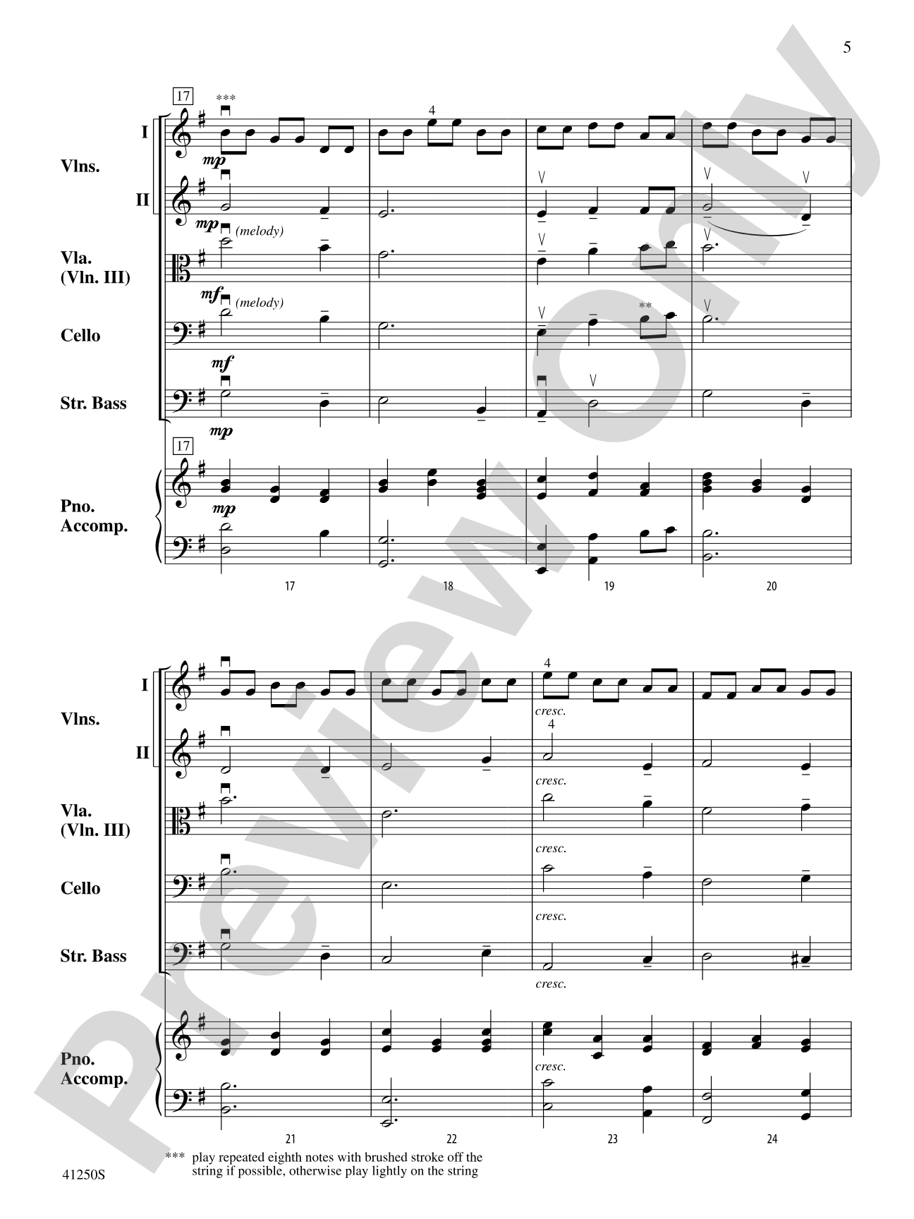 Larghetto (from Concerto Grosso Op. 6, No. 12): String Orchestra Conductor Score & Parts