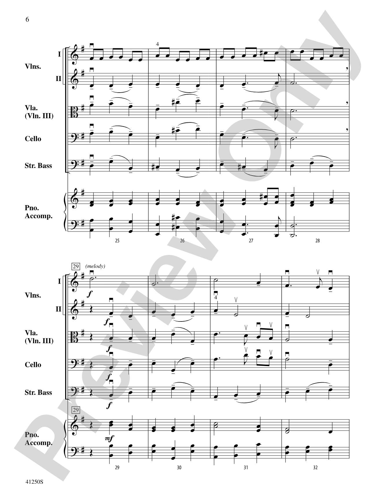 Larghetto (from Concerto Grosso Op. 6, No. 12): String Orchestra Conductor Score & Parts