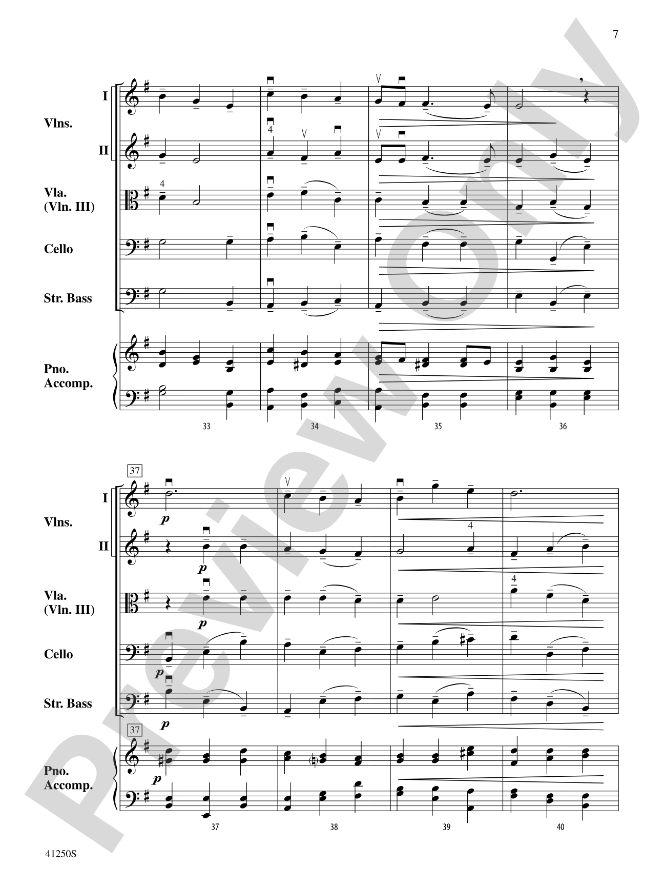 Larghetto (from Concerto Grosso Op. 6, No. 12): String Orchestra Conductor Score & Parts