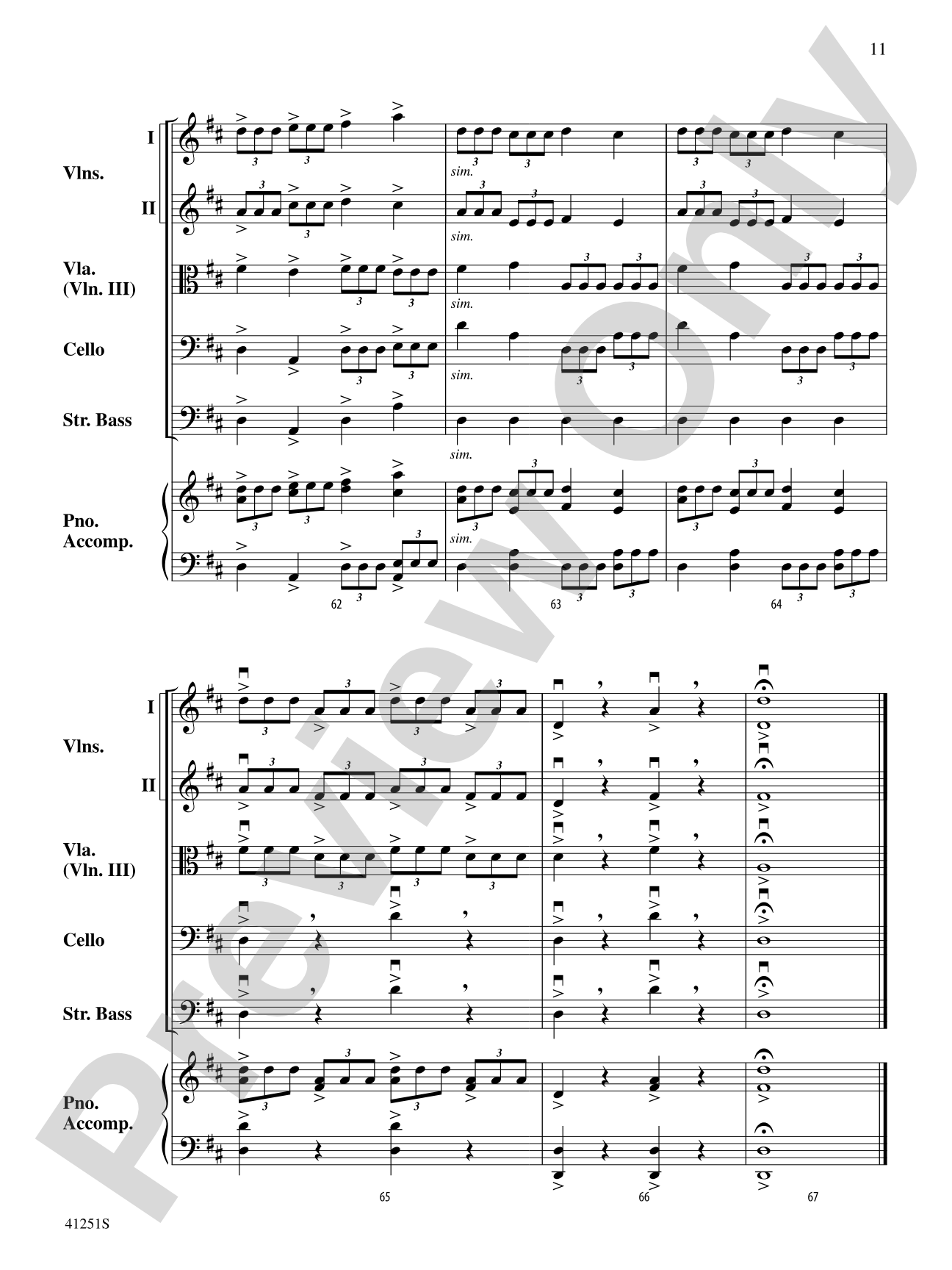 Coronation March (from The Prophet): String Orchestra Conductor Score & Parts
