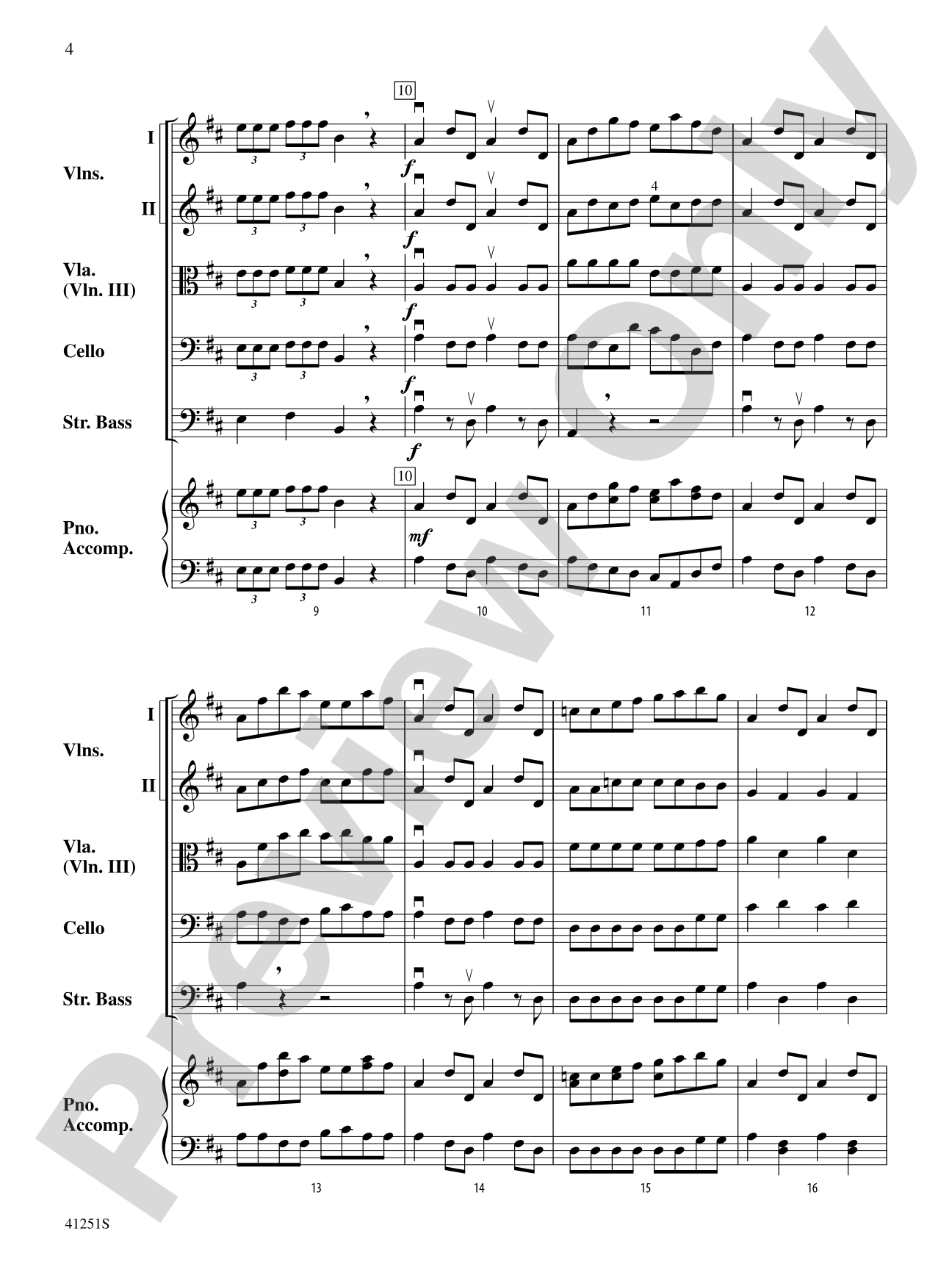 Coronation March (from The Prophet): String Orchestra Conductor Score & Parts