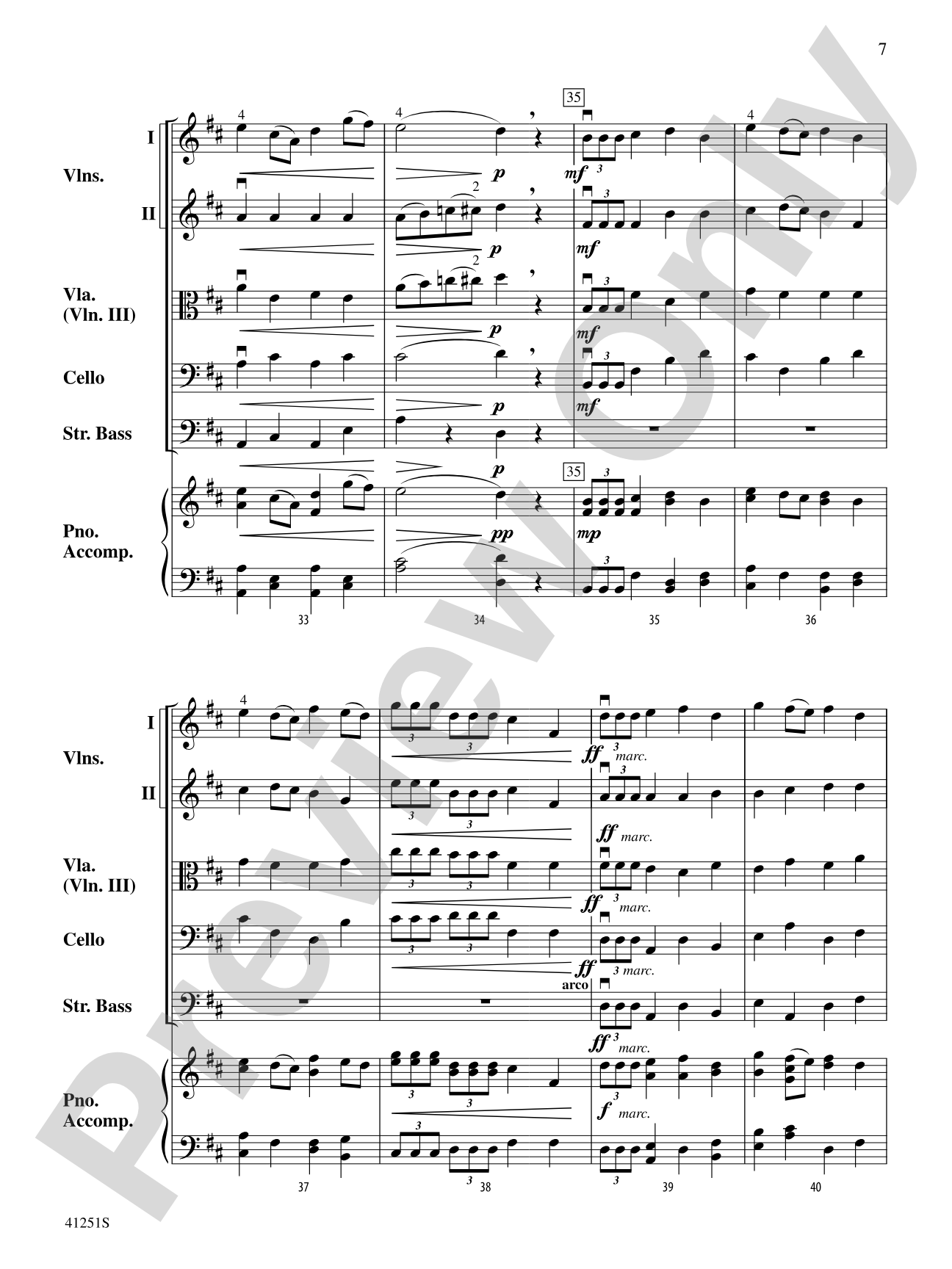 Coronation March (from The Prophet): String Orchestra Conductor Score & Parts