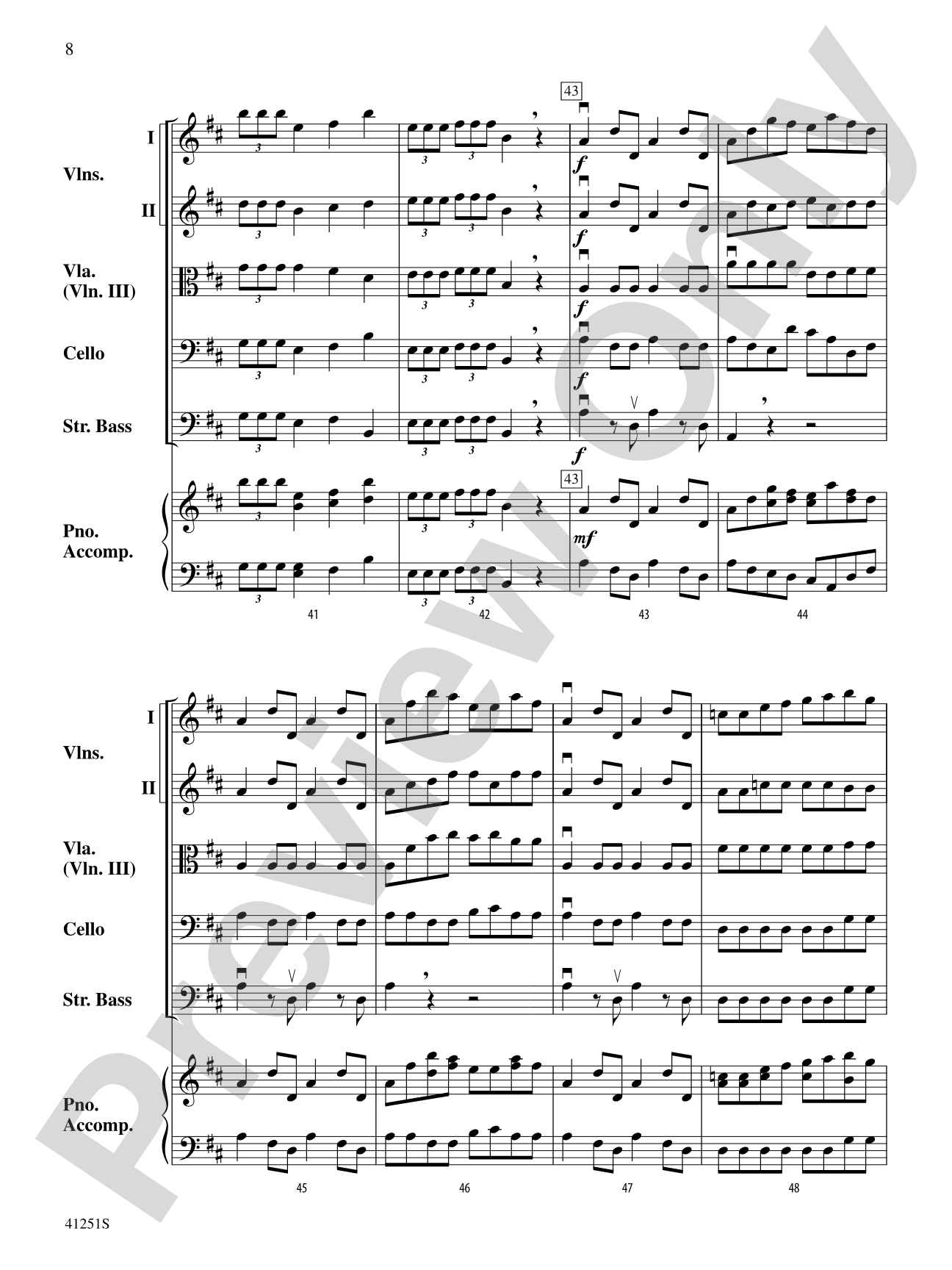 Coronation March (from The Prophet): String Orchestra Conductor Score & Parts