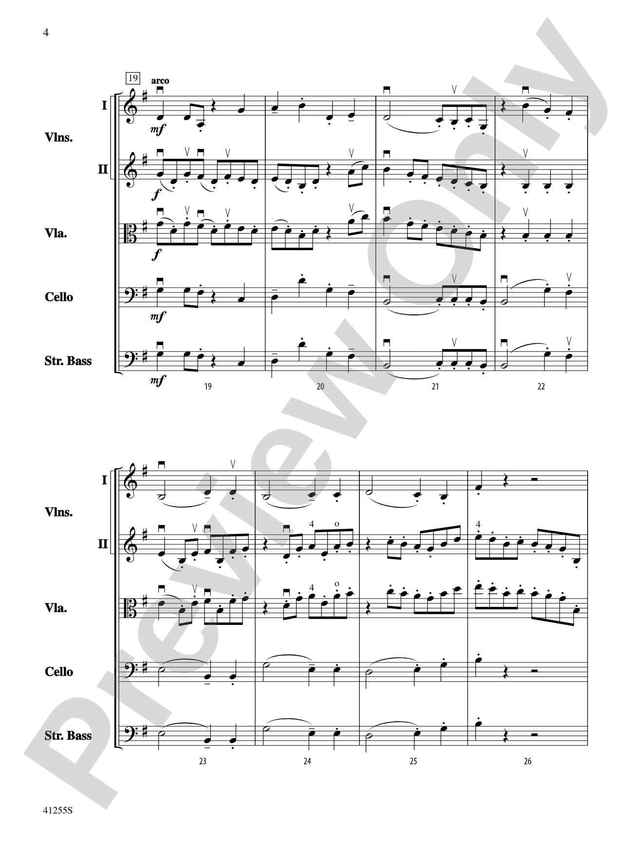 March of the Wood Elves: String Orchestra Conductor Score & Parts