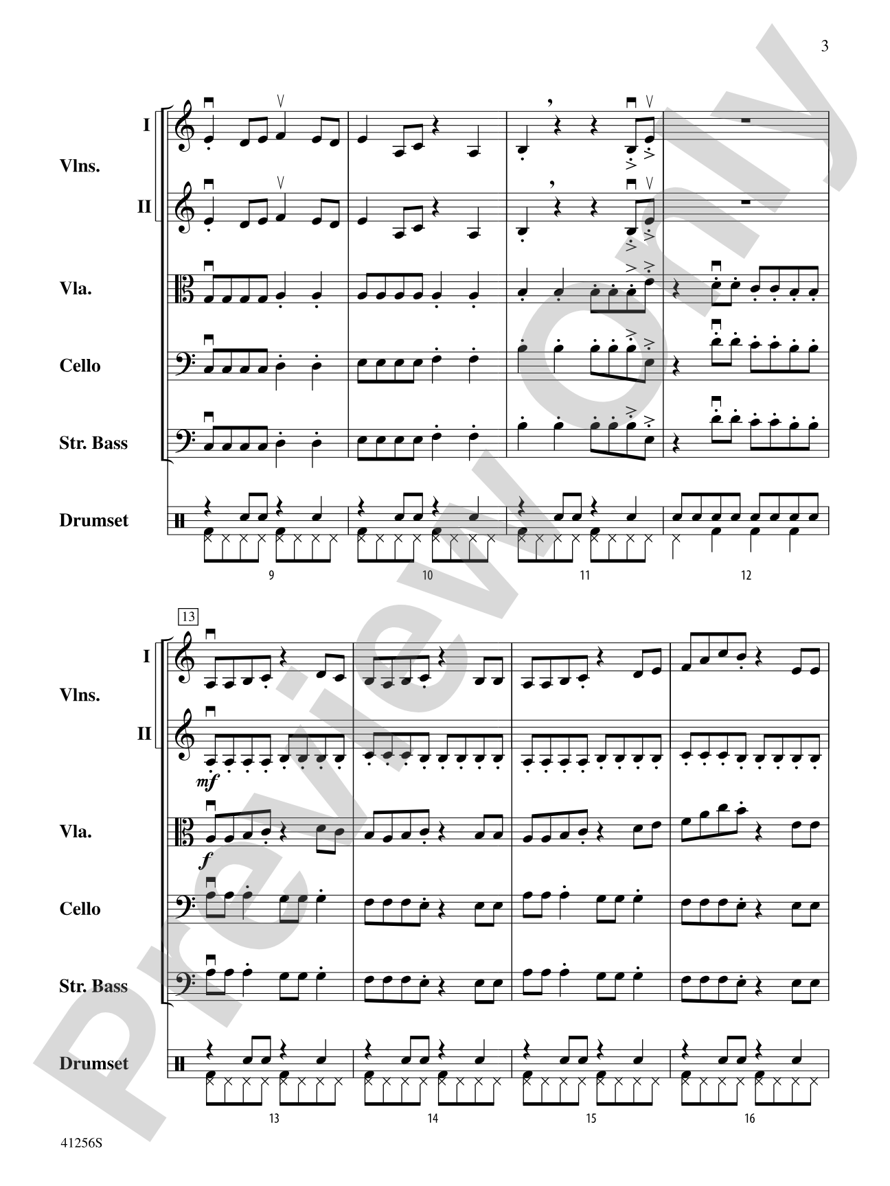 Zuma Breakers: String Orchestra Conductor Score & Parts