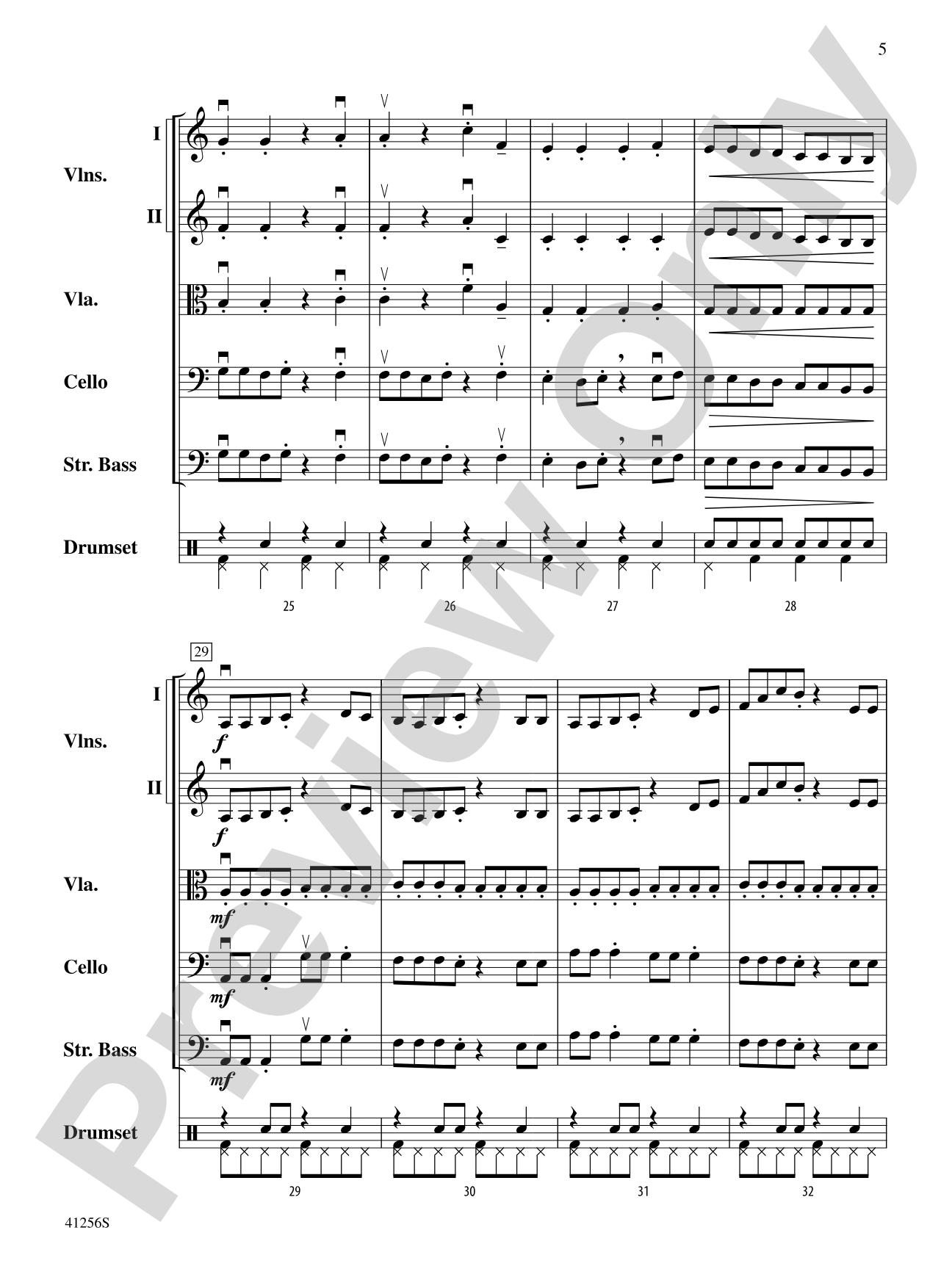 Zuma Breakers: String Orchestra Conductor Score & Parts
