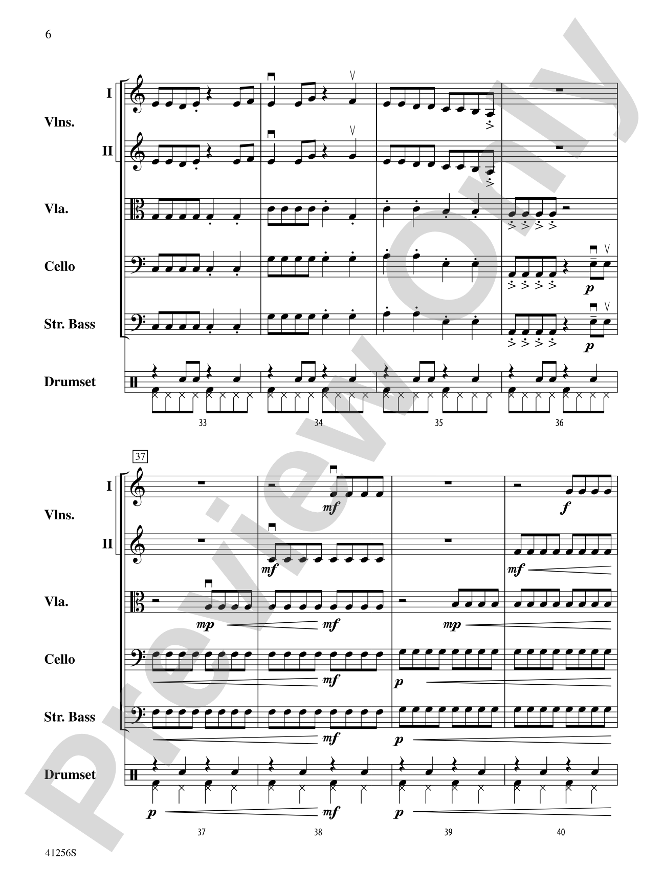 Zuma Breakers: String Orchestra Conductor Score & Parts