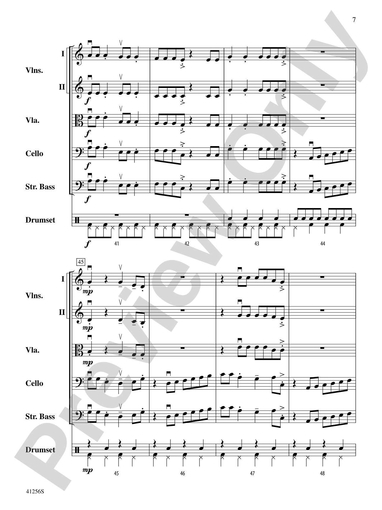 Zuma Breakers: String Orchestra Conductor Score & Parts