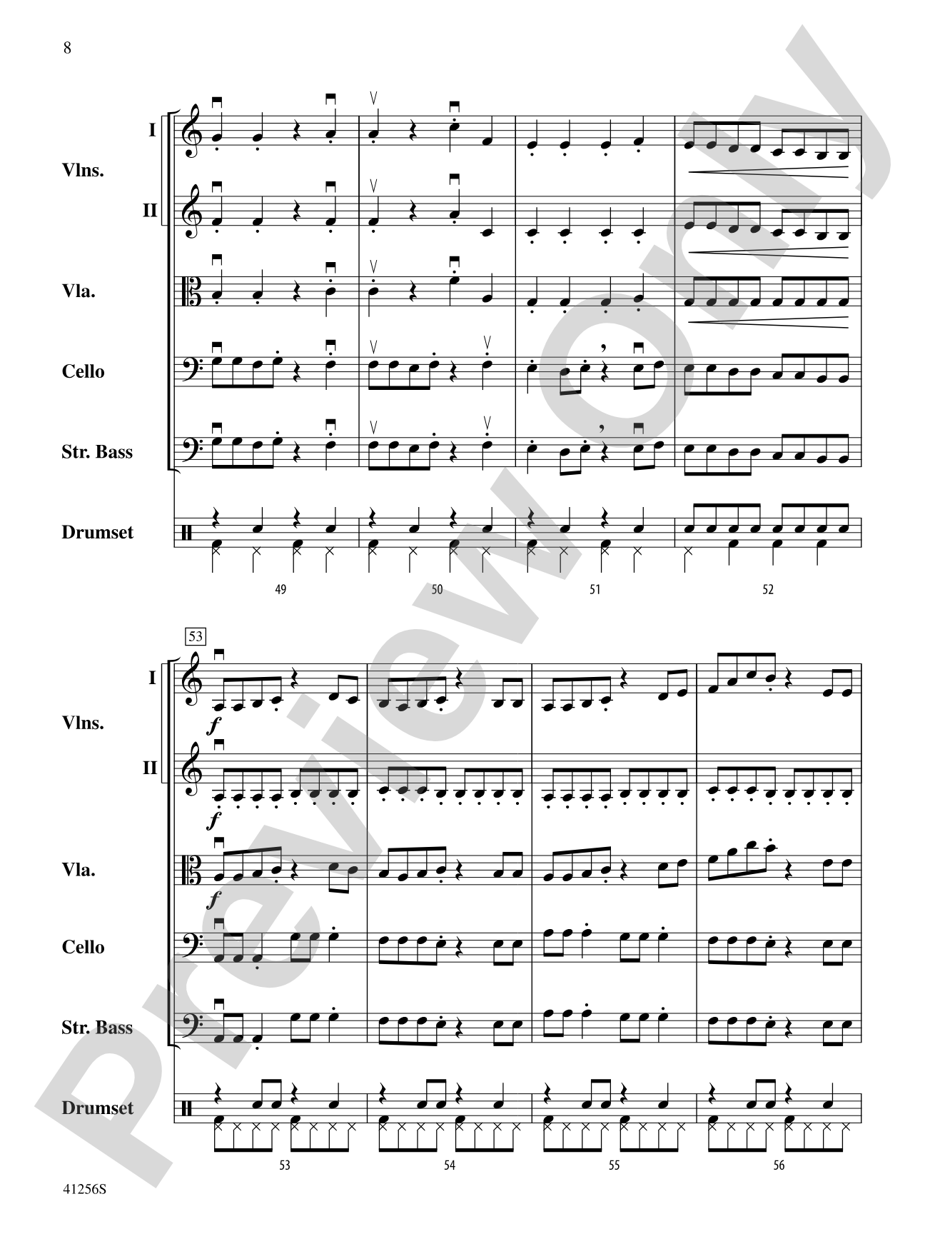 Zuma Breakers: String Orchestra Conductor Score & Parts
