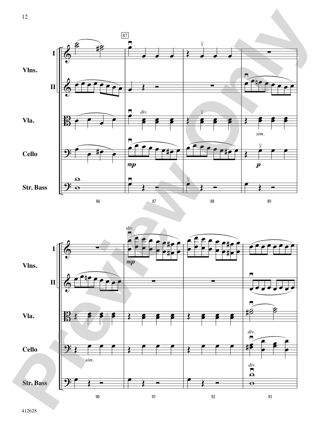 Cosi Fan Tutte: String Orchestra Conductor Score & Parts
