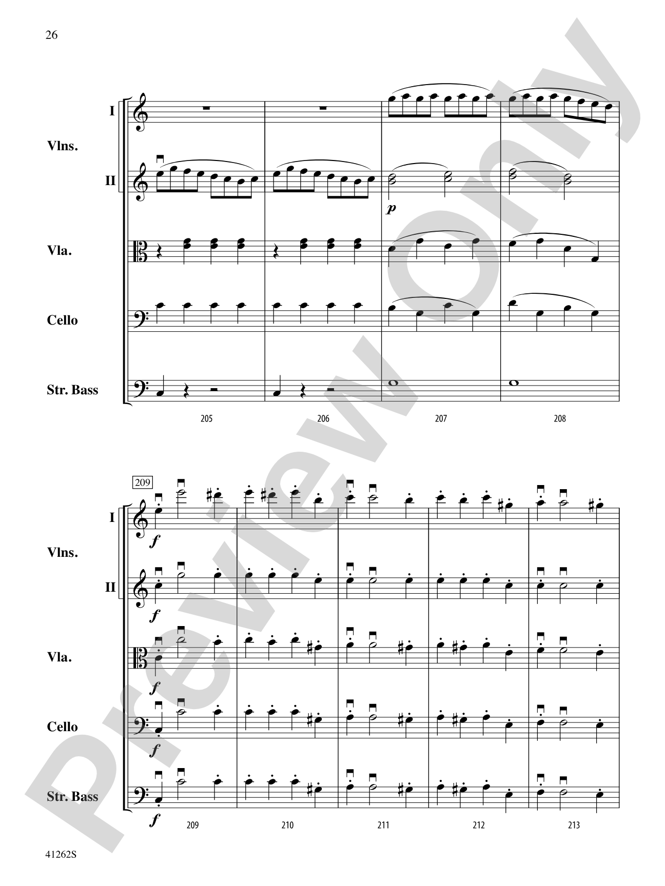 Cosi Fan Tutte: String Orchestra Conductor Score & Parts