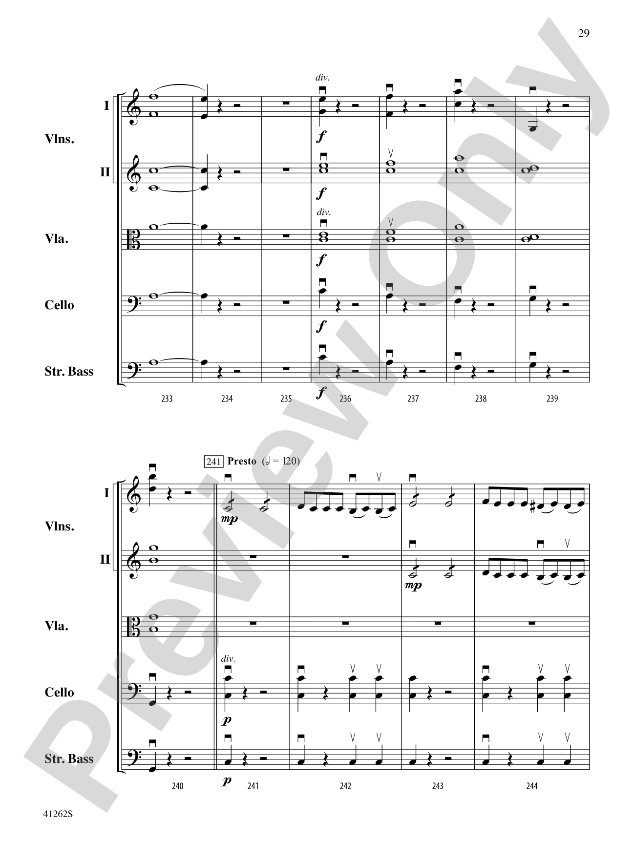 Cosi Fan Tutte: String Orchestra Conductor Score & Parts