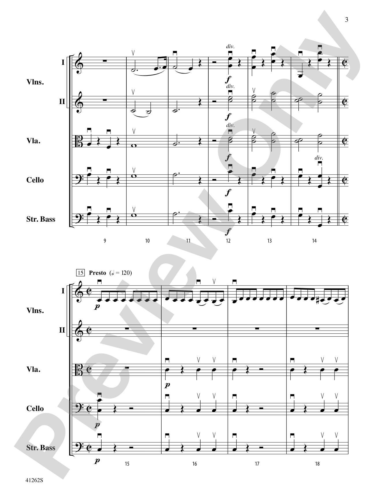 Cosi Fan Tutte: String Orchestra Conductor Score & Parts