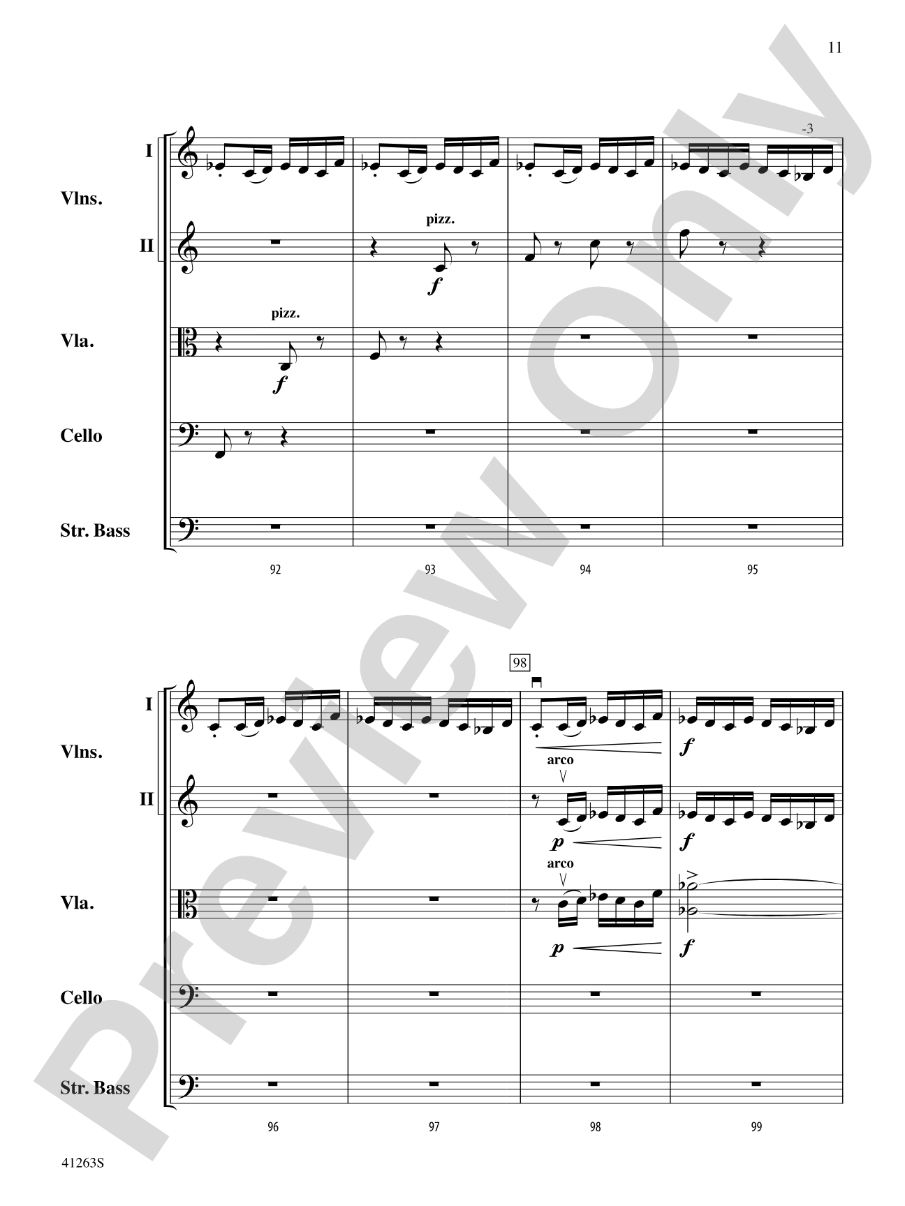 Dance of the Tumblers (from the Opera Snow Maiden): String Orchestra Conductor Score & Parts
