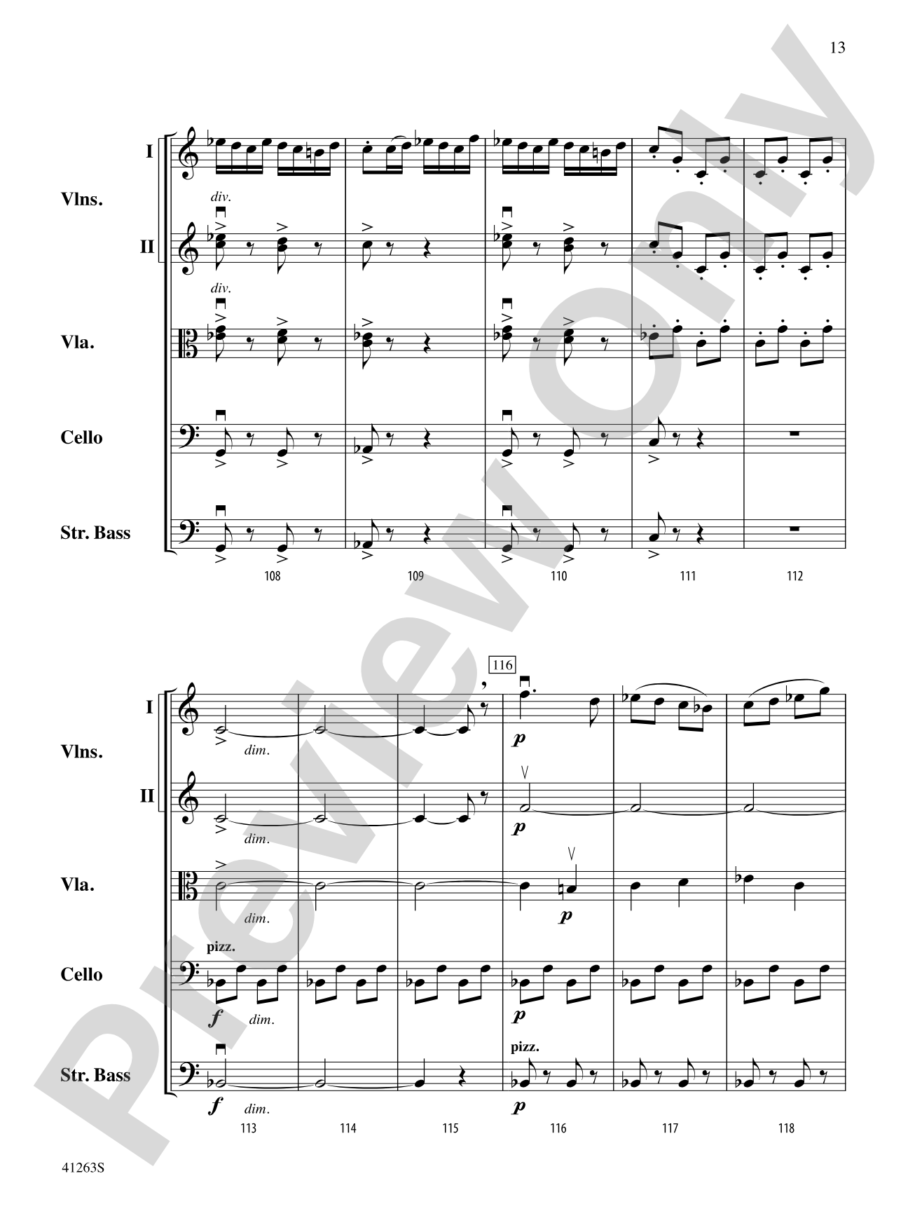 Dance of the Tumblers (from the Opera Snow Maiden): String Orchestra Conductor Score & Parts