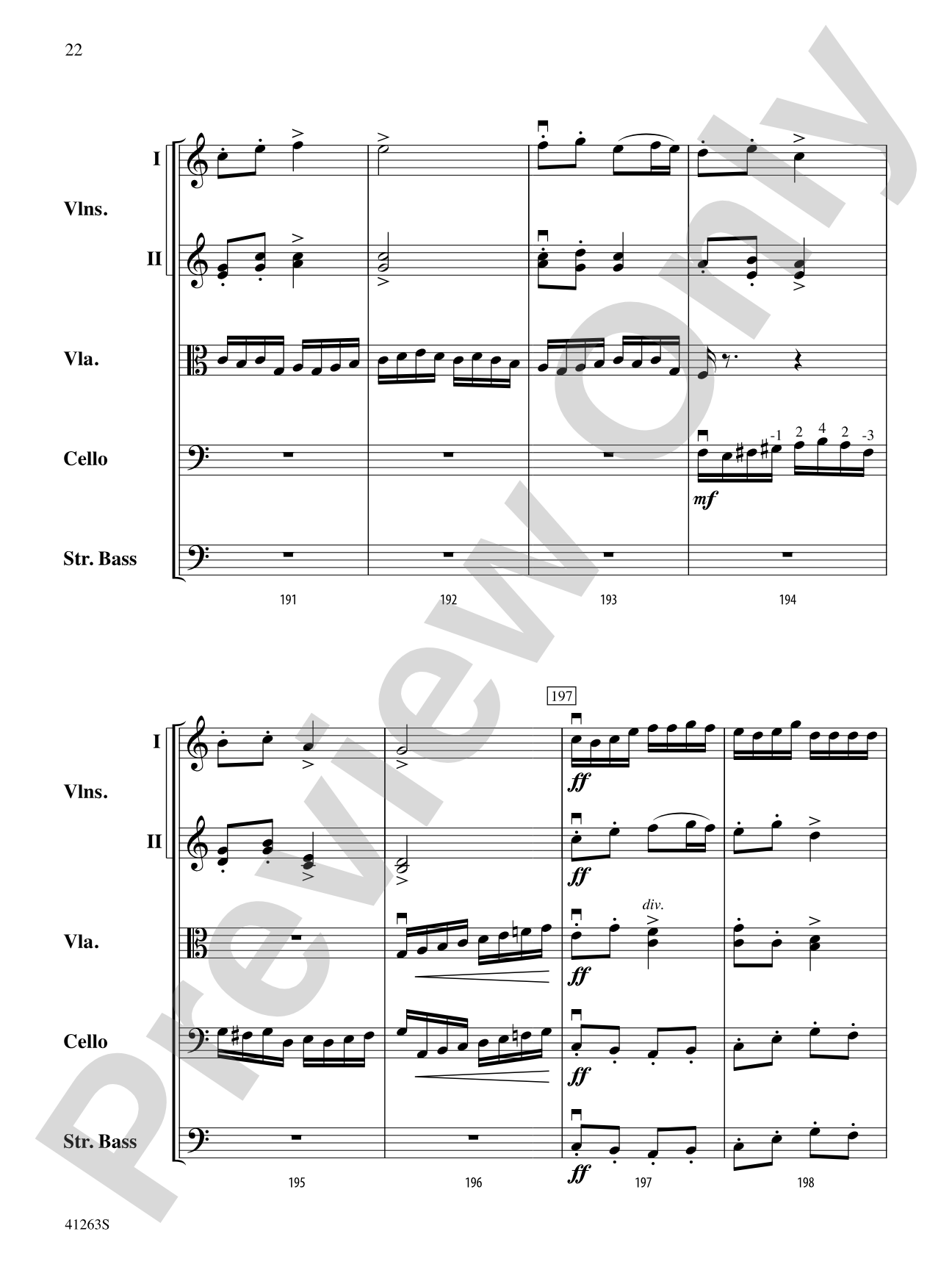 Dance of the Tumblers (from the Opera Snow Maiden): String Orchestra Conductor Score & Parts