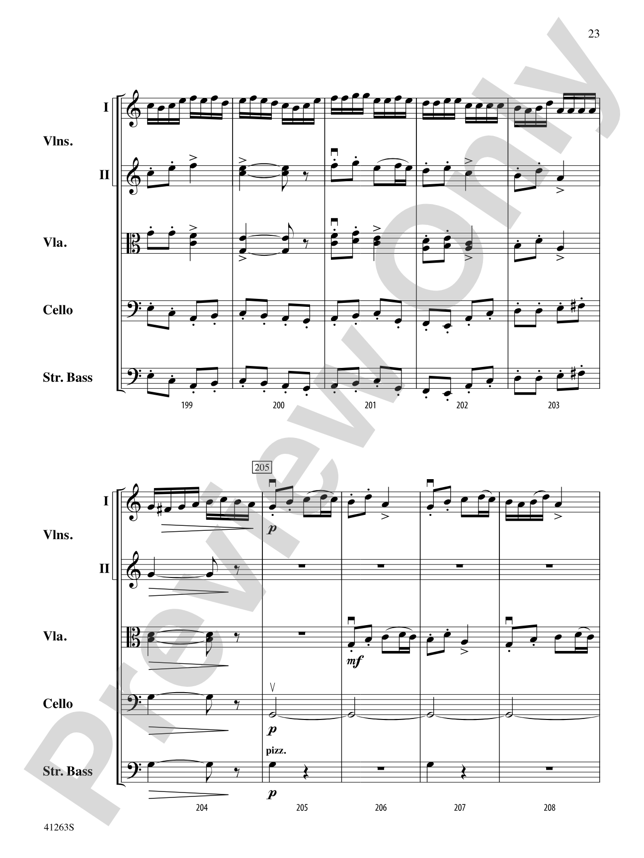 Dance of the Tumblers (from the Opera Snow Maiden): String Orchestra Conductor Score & Parts
