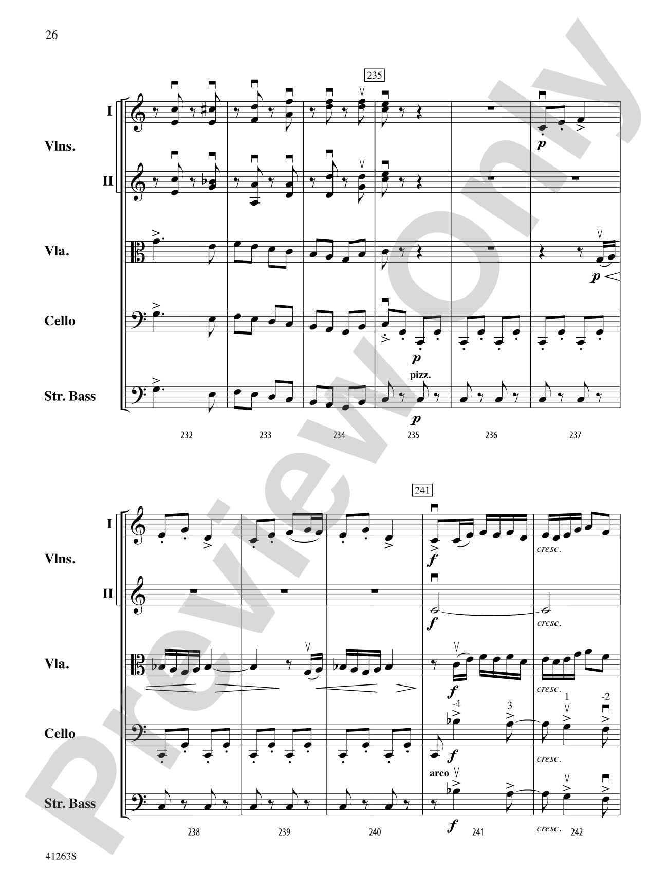 Dance of the Tumblers (from the Opera Snow Maiden): String Orchestra Conductor Score & Parts