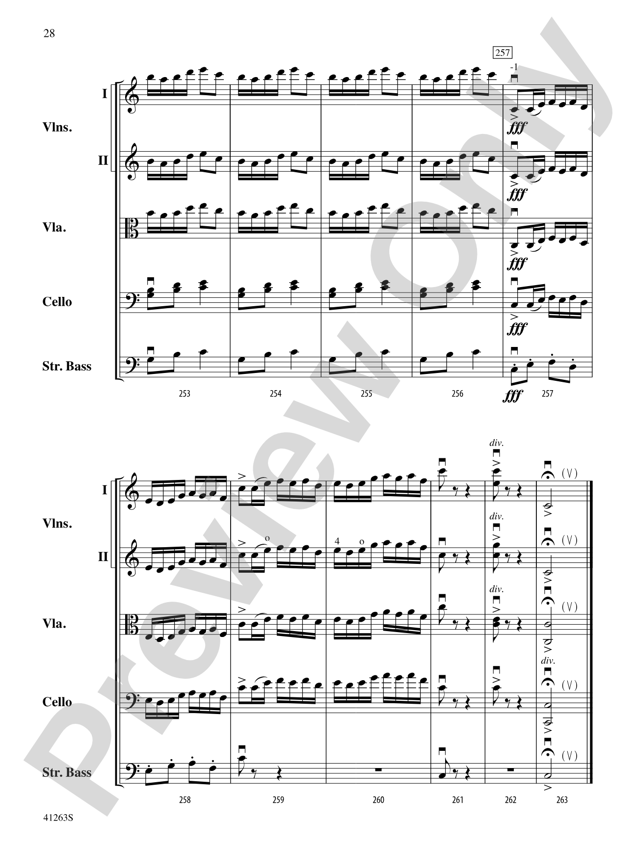 Dance of the Tumblers (from the Opera Snow Maiden): String Orchestra Conductor Score & Parts