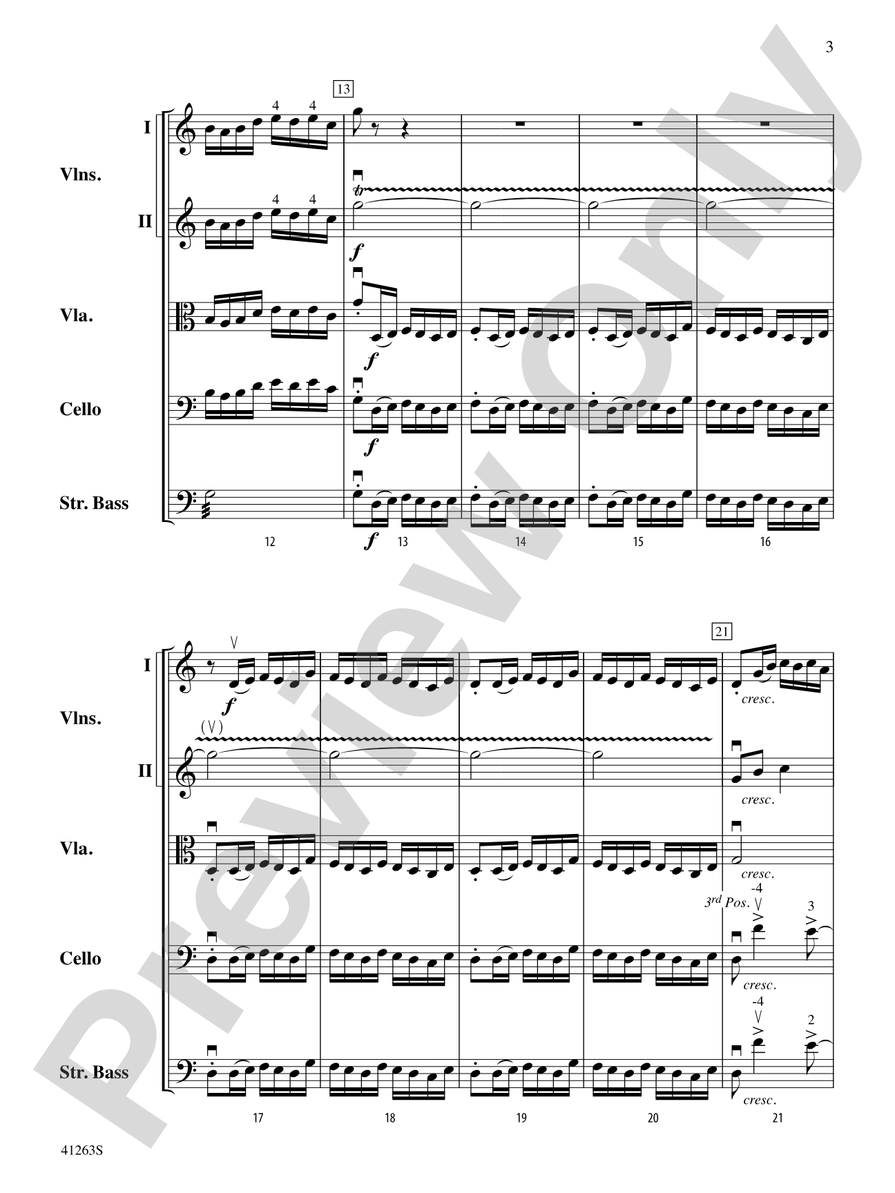 Dance of the Tumblers (from the Opera Snow Maiden): String Orchestra Conductor Score & Parts