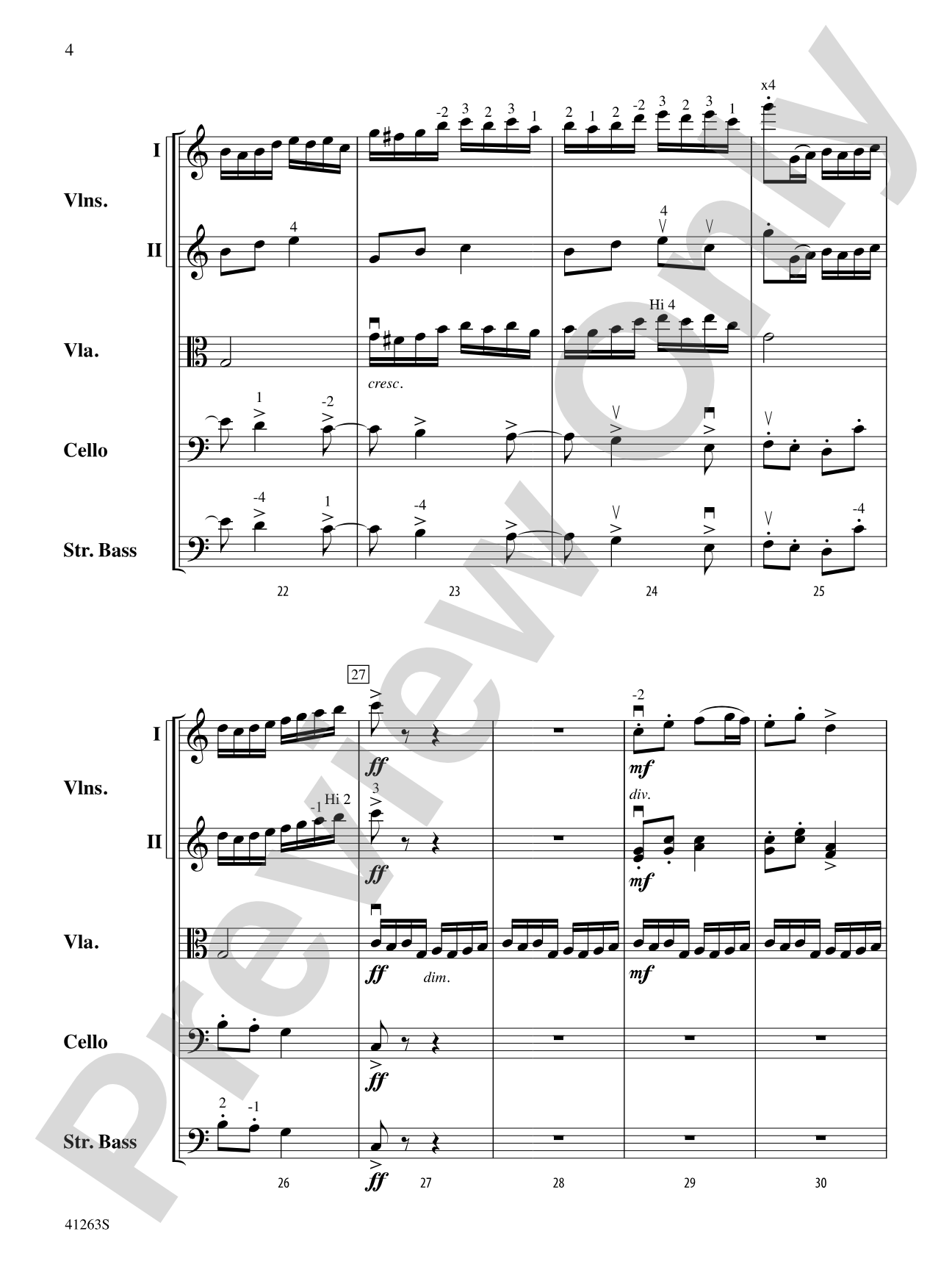 Dance of the Tumblers (from the Opera Snow Maiden): String Orchestra Conductor Score & Parts