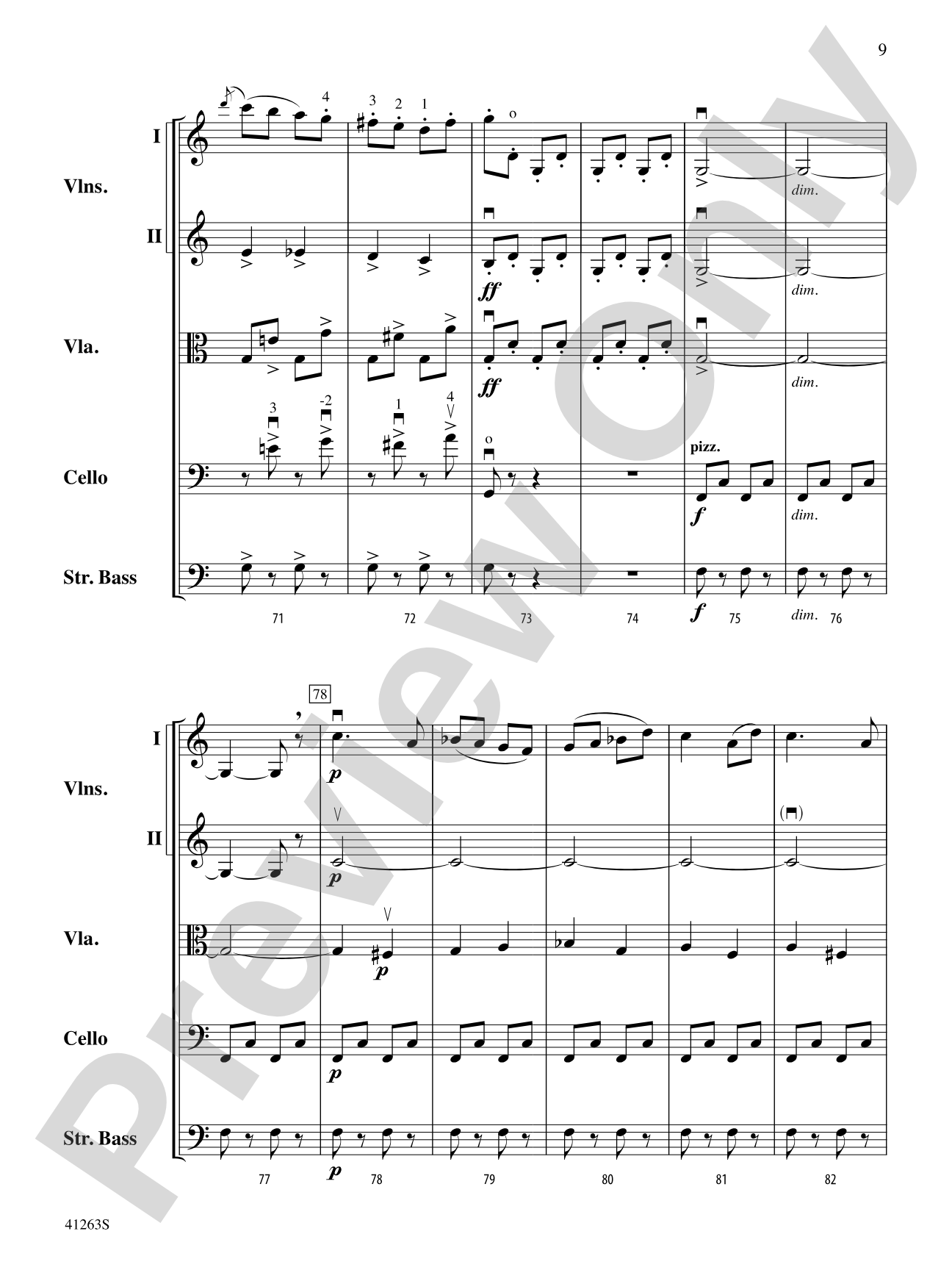 Dance of the Tumblers (from the Opera Snow Maiden): String Orchestra Conductor Score & Parts