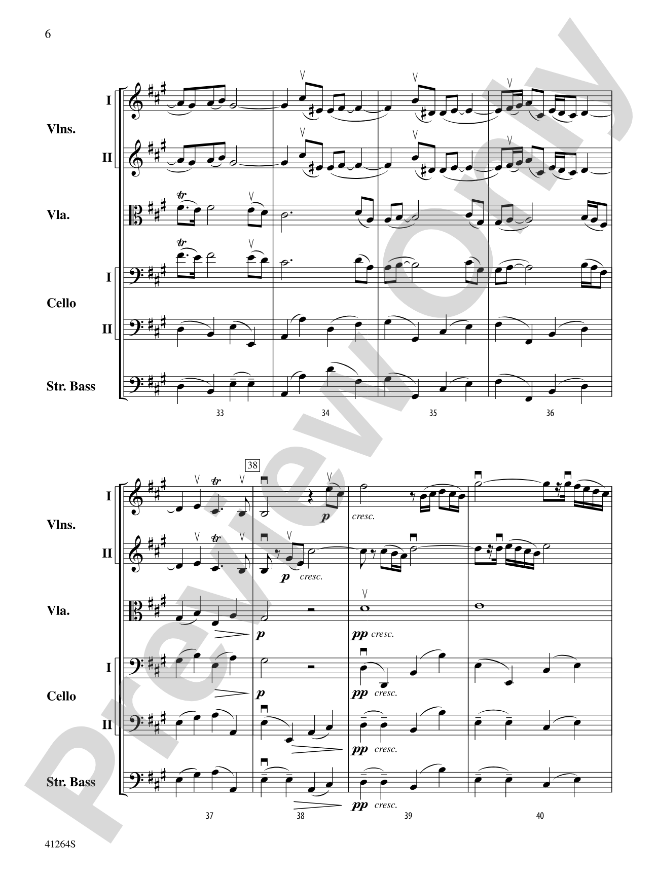 Andante from Trio Sonata Op. 5, No. 1: String Orchestra Conductor Score & Parts
