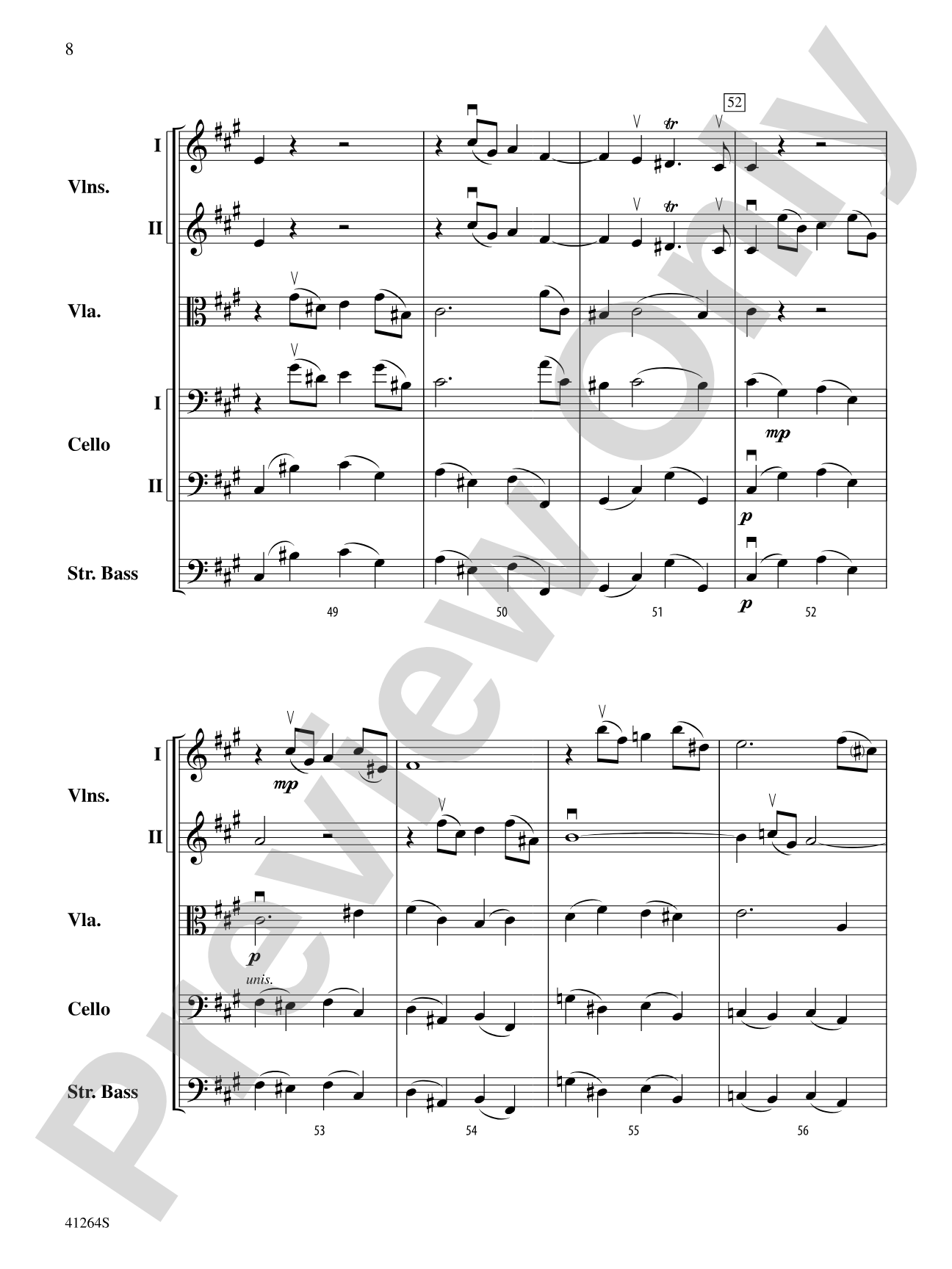 Andante from Trio Sonata Op. 5, No. 1: String Orchestra Conductor Score & Parts