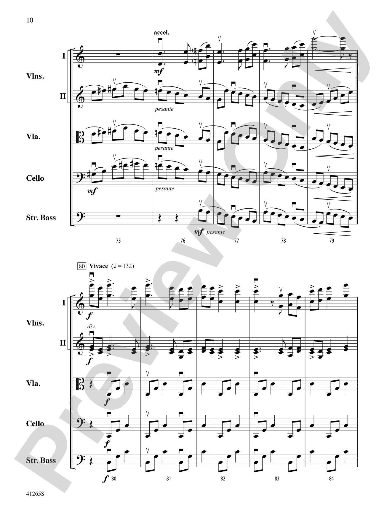 Country Song: String Orchestra Conductor Score & Parts