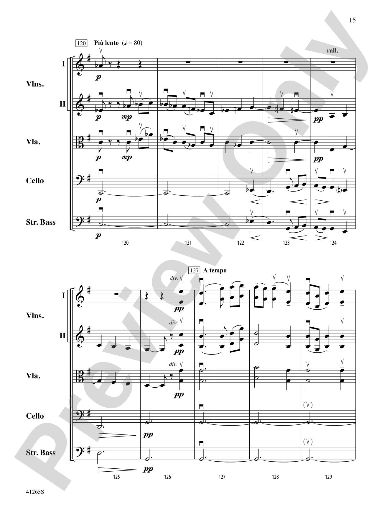 Country Song: String Orchestra Conductor Score & Parts