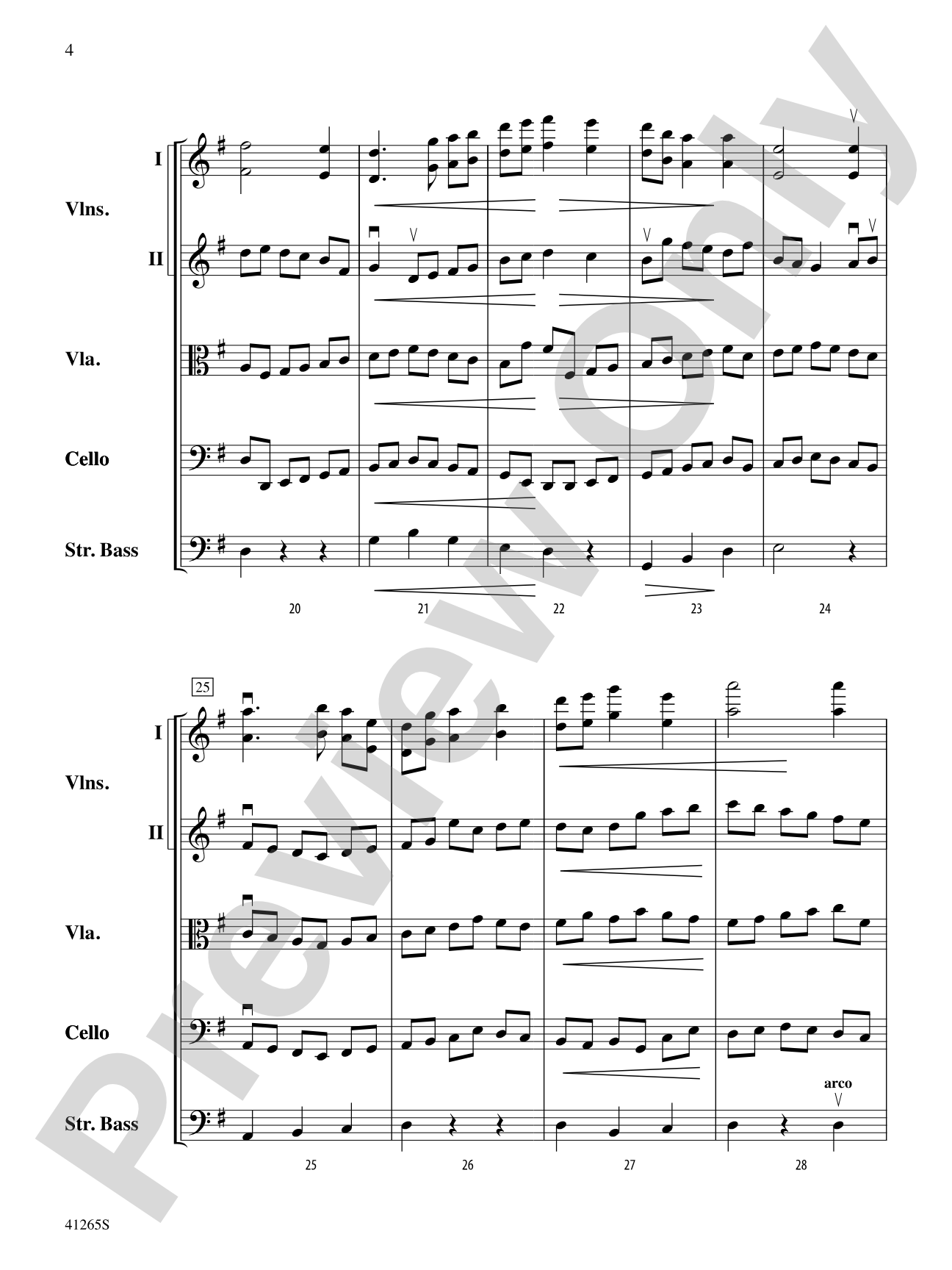 Country Song: String Orchestra Conductor Score & Parts