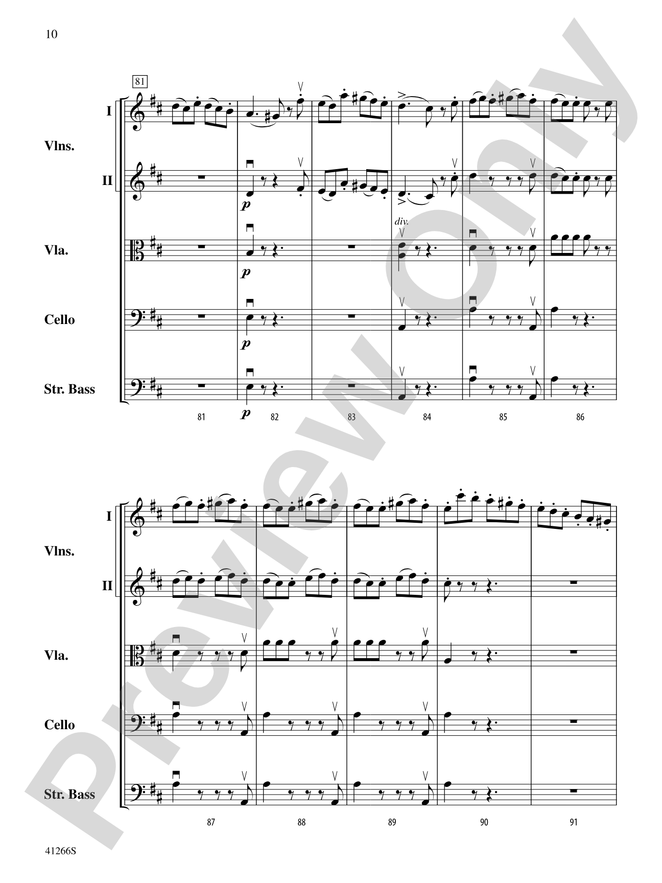 Adagio and Presto: String Orchestra Conductor Score & Parts