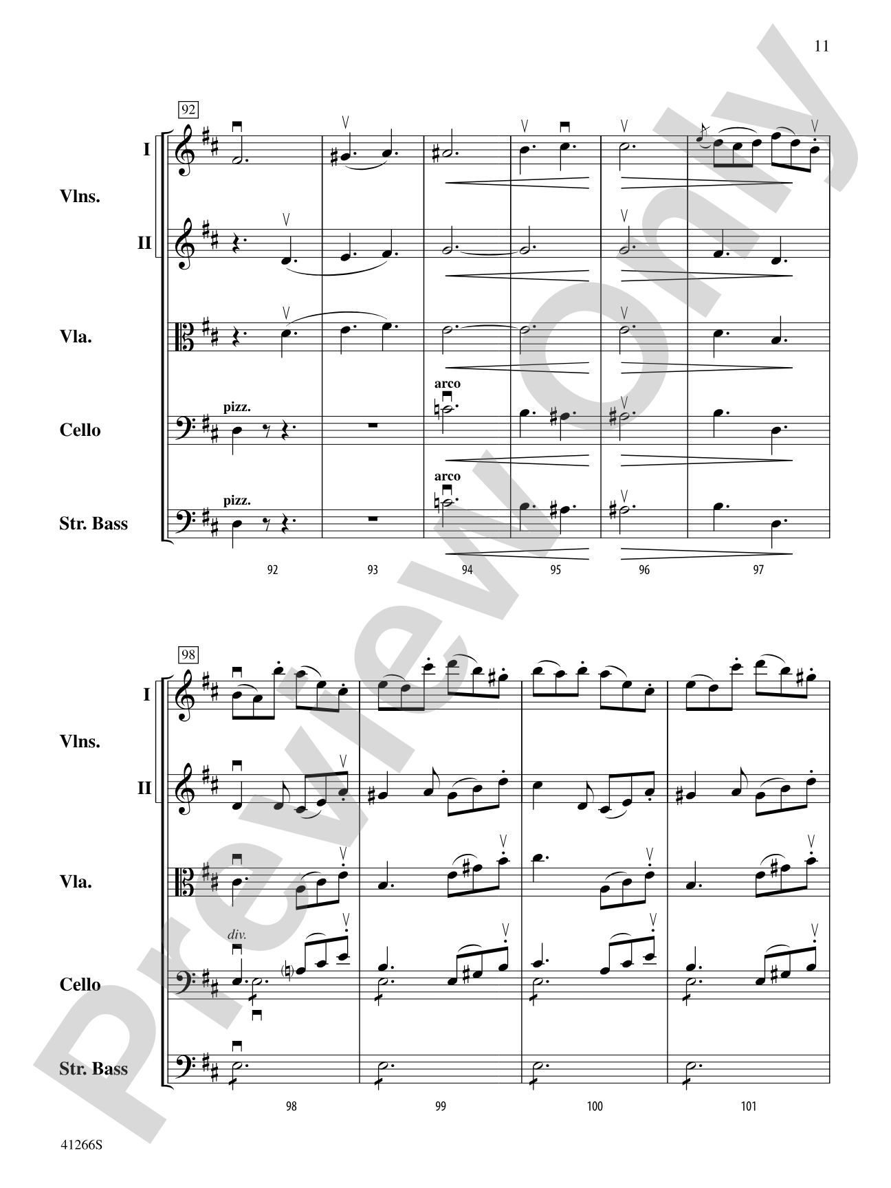 Adagio and Presto: String Orchestra Conductor Score & Parts