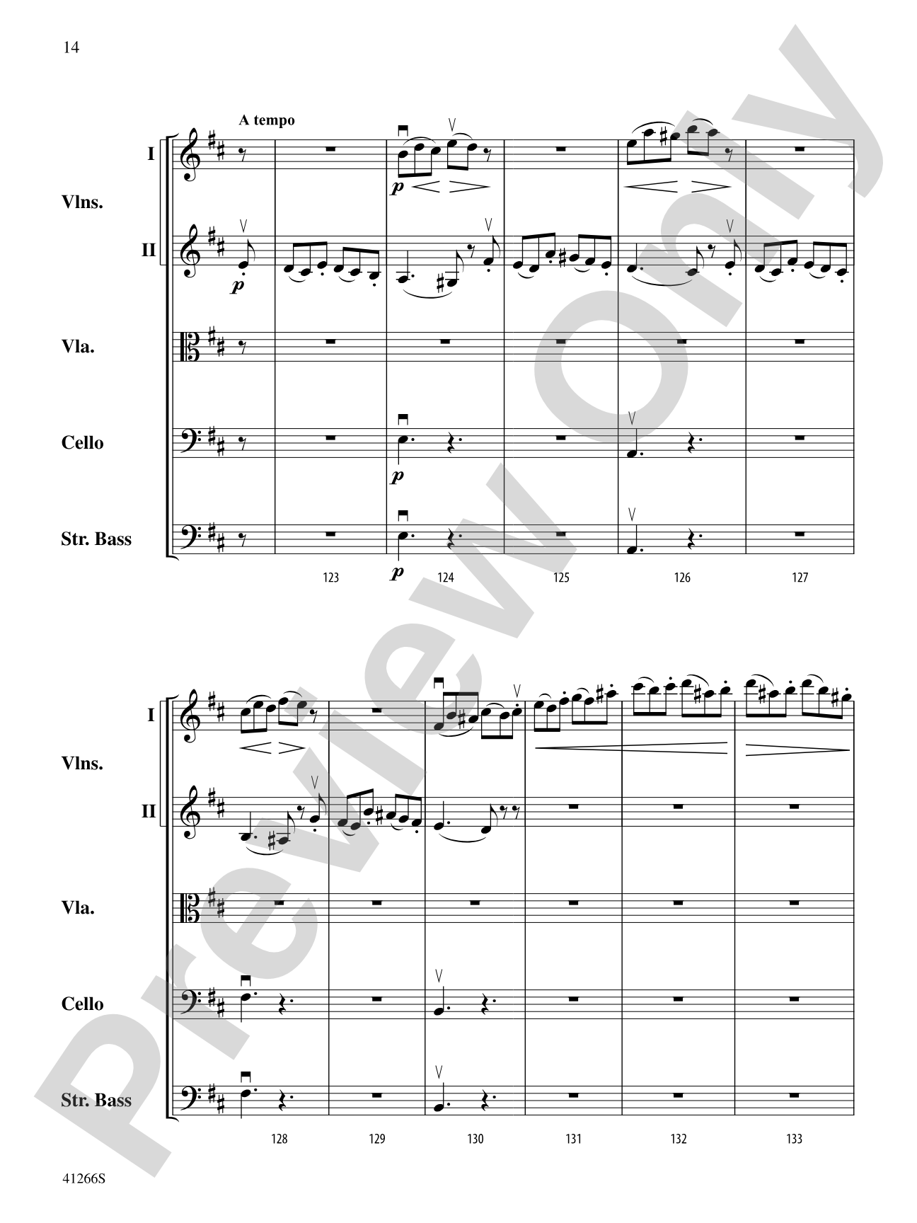 Adagio and Presto: String Orchestra Conductor Score & Parts