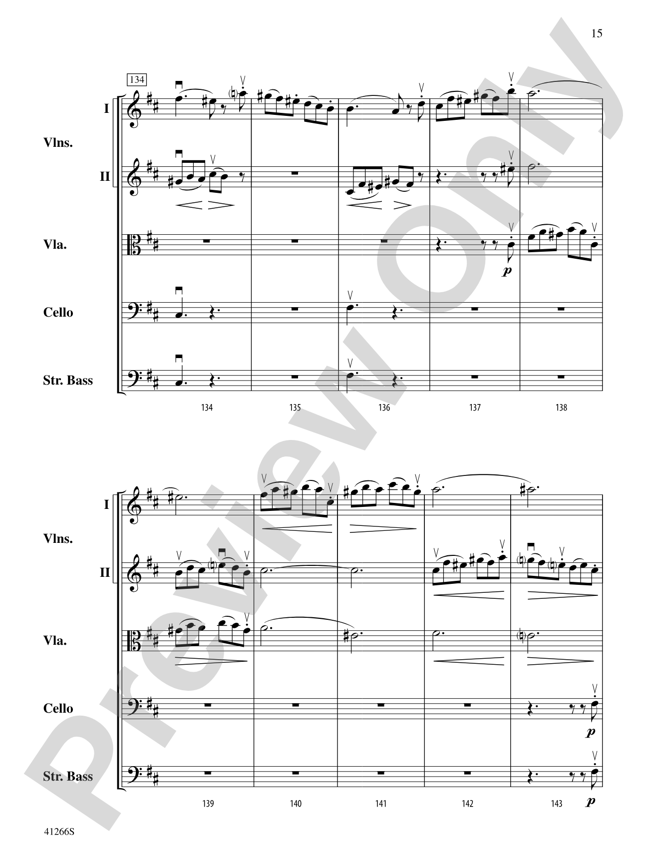 Adagio and Presto: String Orchestra Conductor Score & Parts