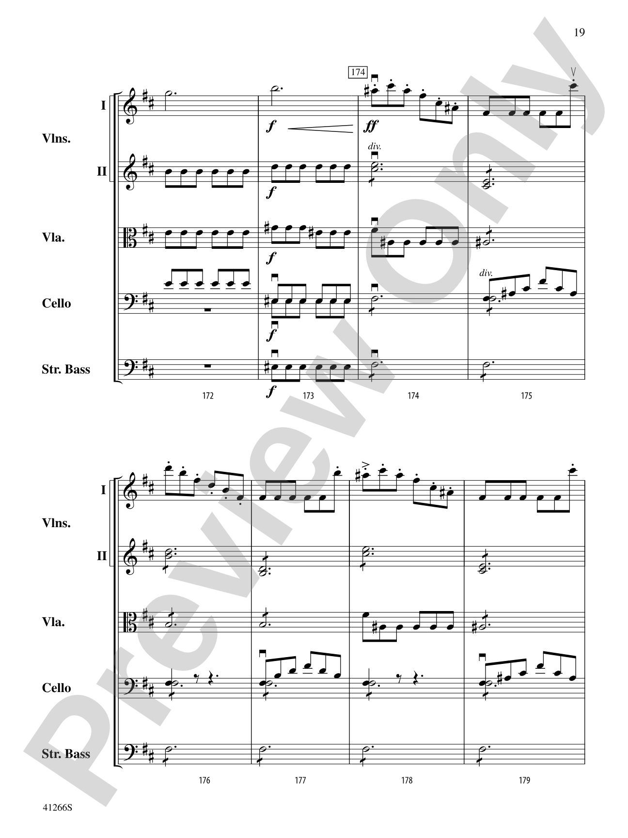 Adagio and Presto: String Orchestra Conductor Score & Parts