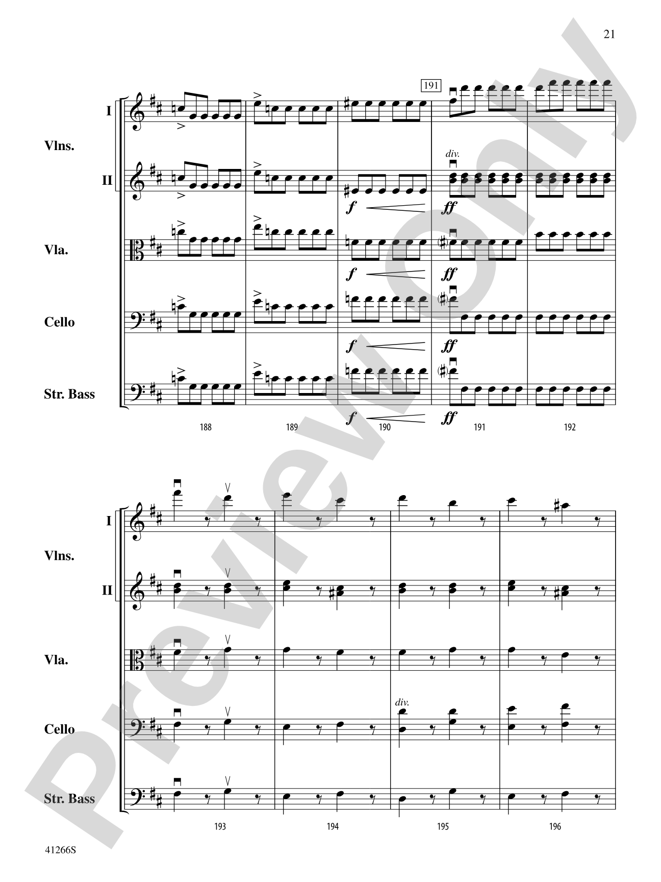 Adagio and Presto: String Orchestra Conductor Score & Parts
