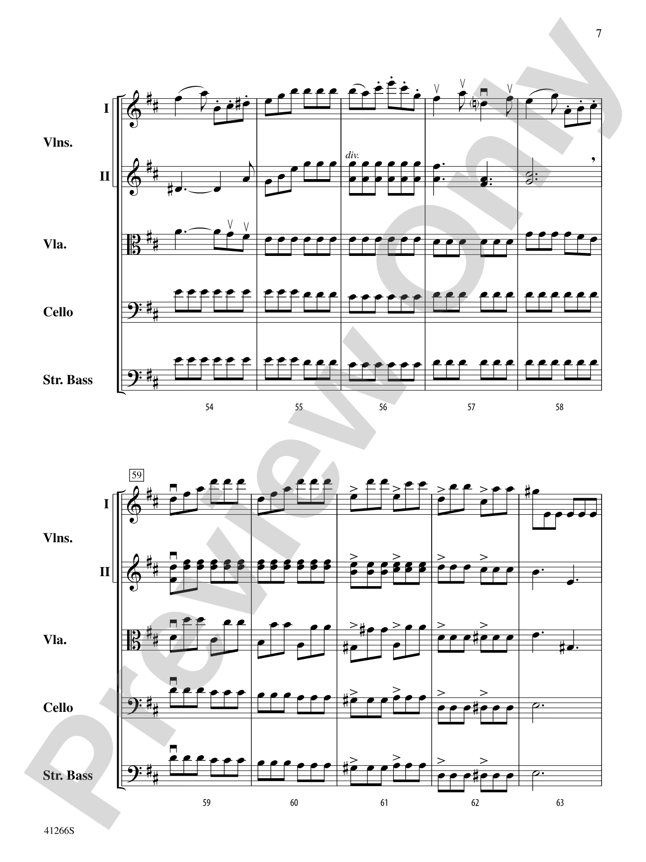 Adagio and Presto: String Orchestra Conductor Score & Parts