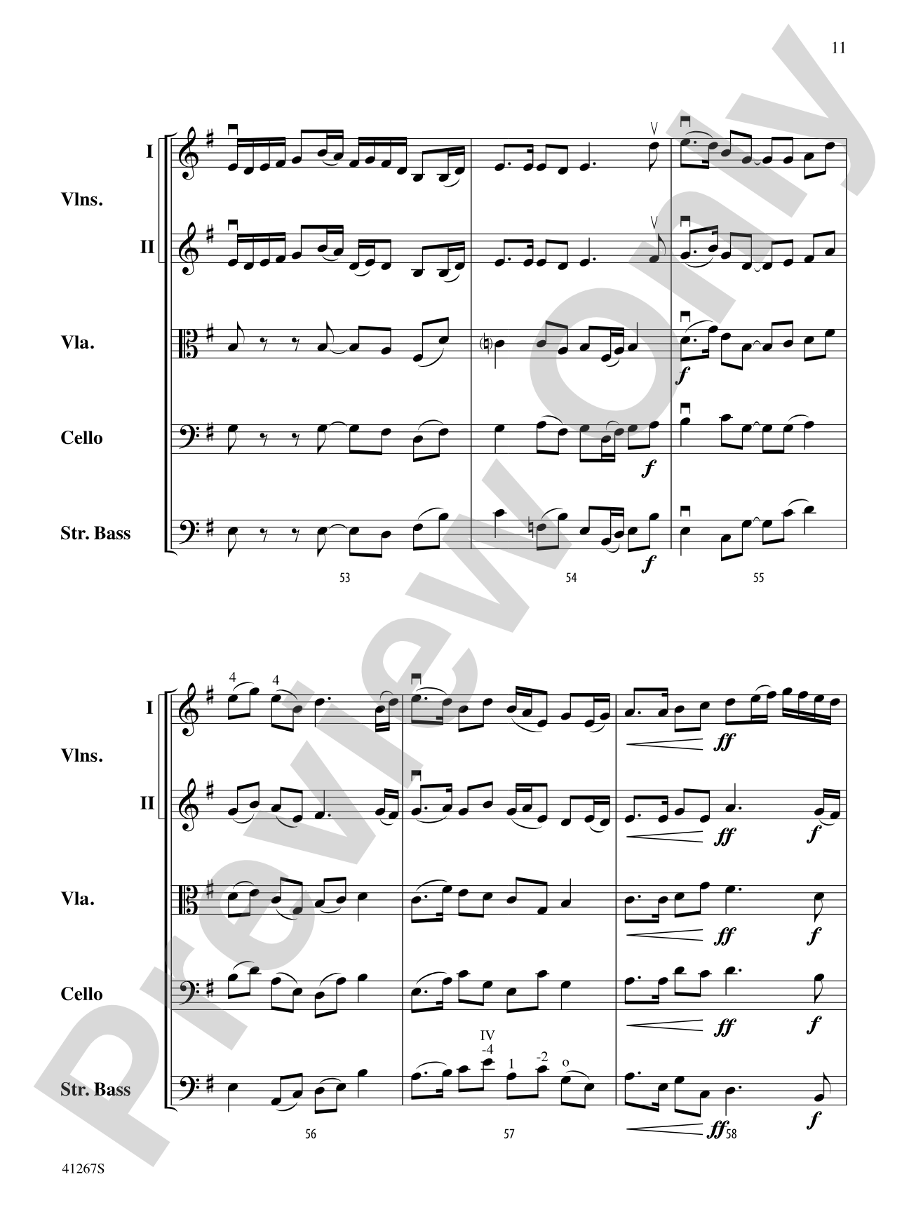 Paean: String Orchestra Conductor Score & Parts