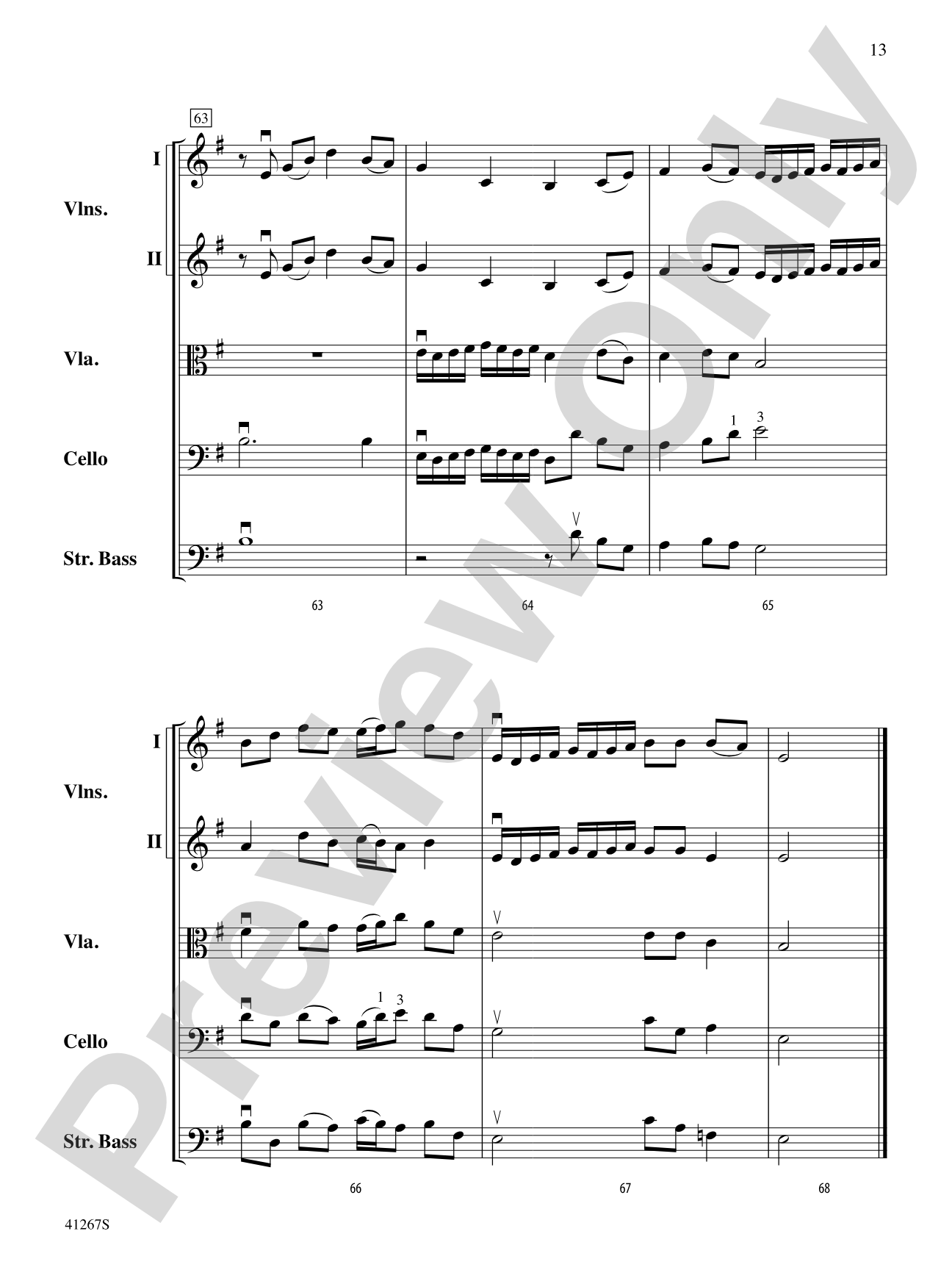 Paean: String Orchestra Conductor Score & Parts