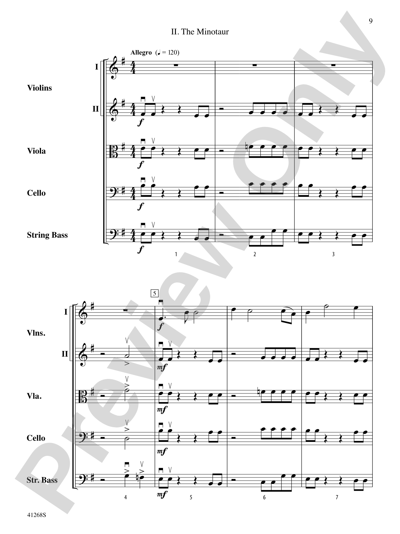 Ancient Legends: String Orchestra Conductor Score & Parts