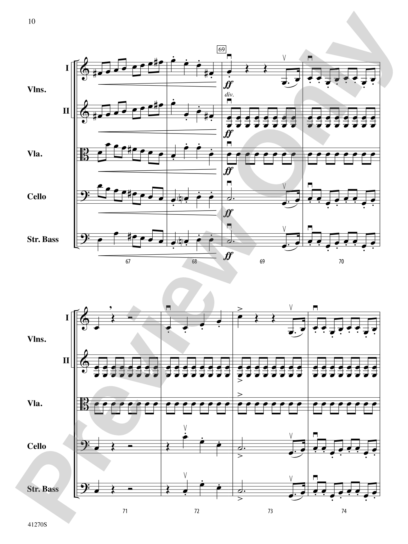 Symphony No. 1: String Orchestra Conductor Score & Parts